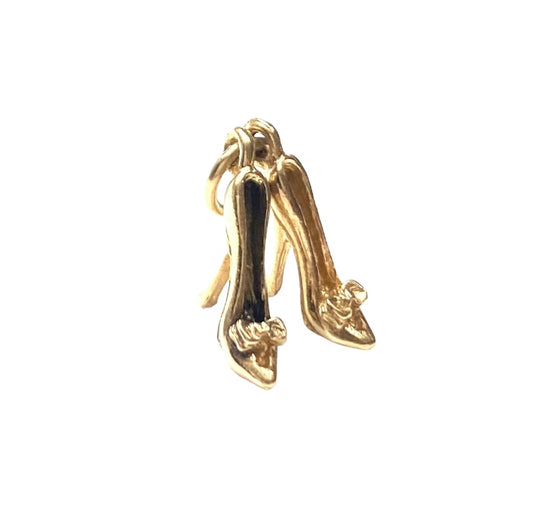 9ct vintage stilettos heel charm