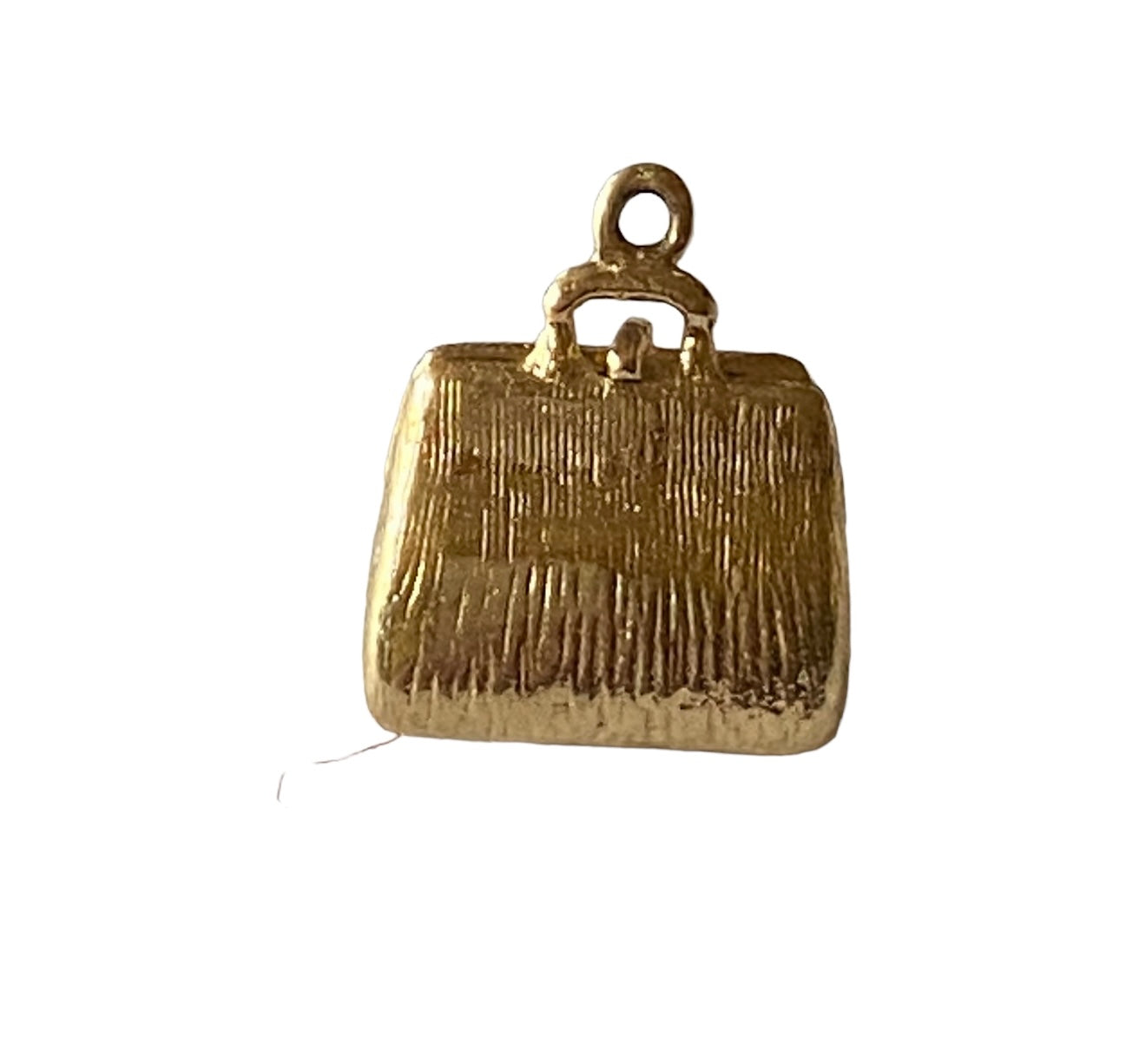 9ct vintage Doctors bag charm opening. yellow gold 4.0g