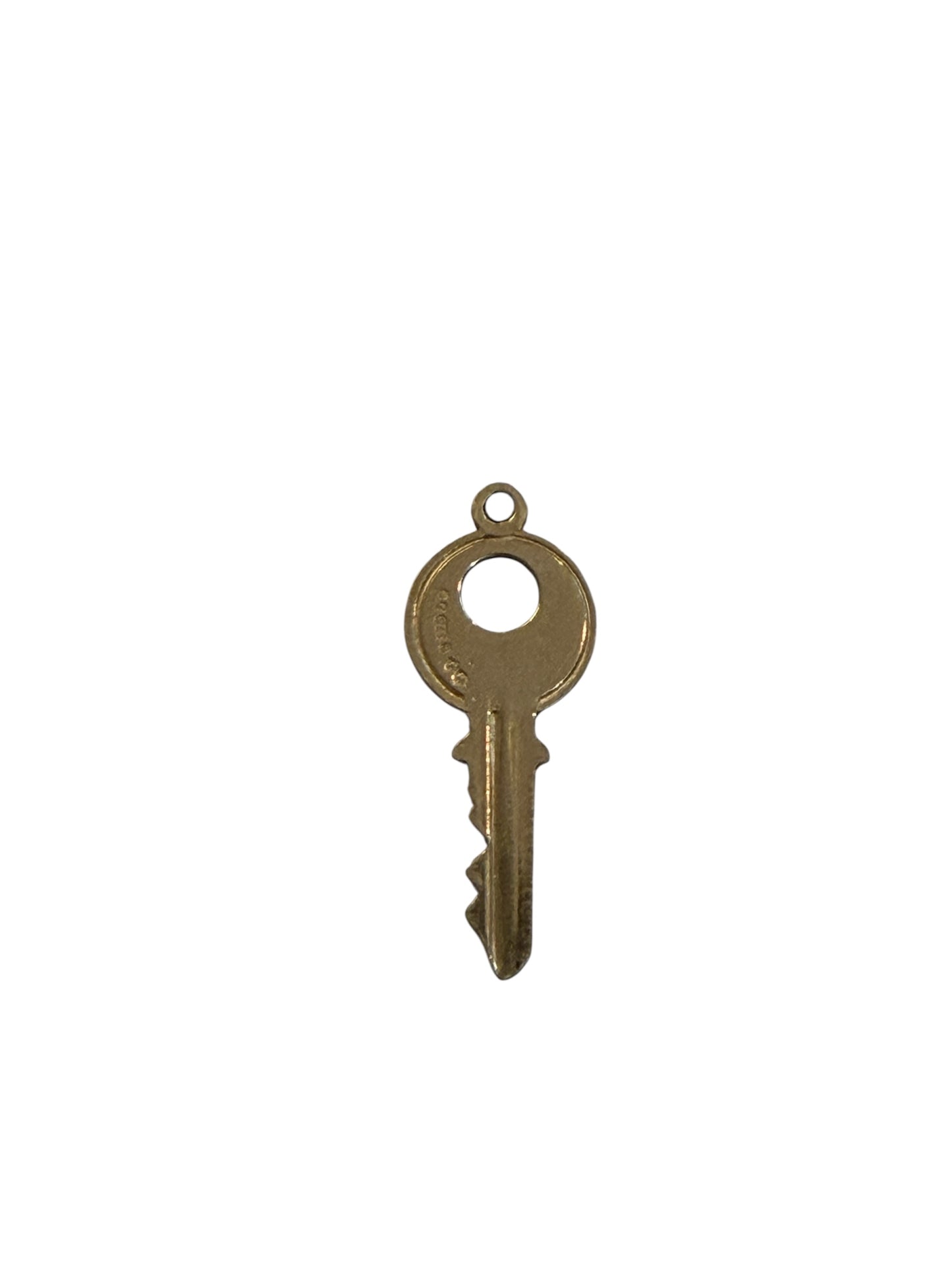 9ct vintage key charm, yale key circa 1966 London