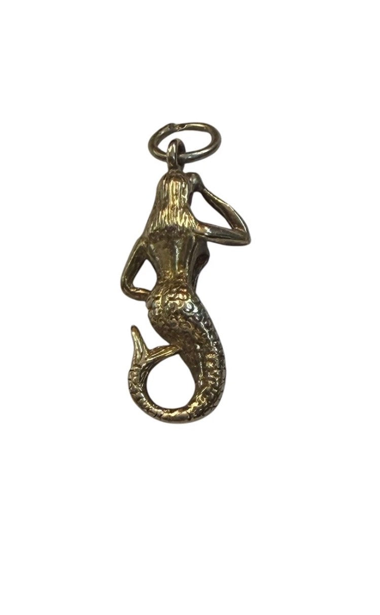 9ct vintage mermaid charm circa 1965