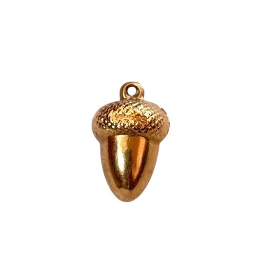 9ct vintage Acorn charm / pendant circa 1967 by FM 0.73g