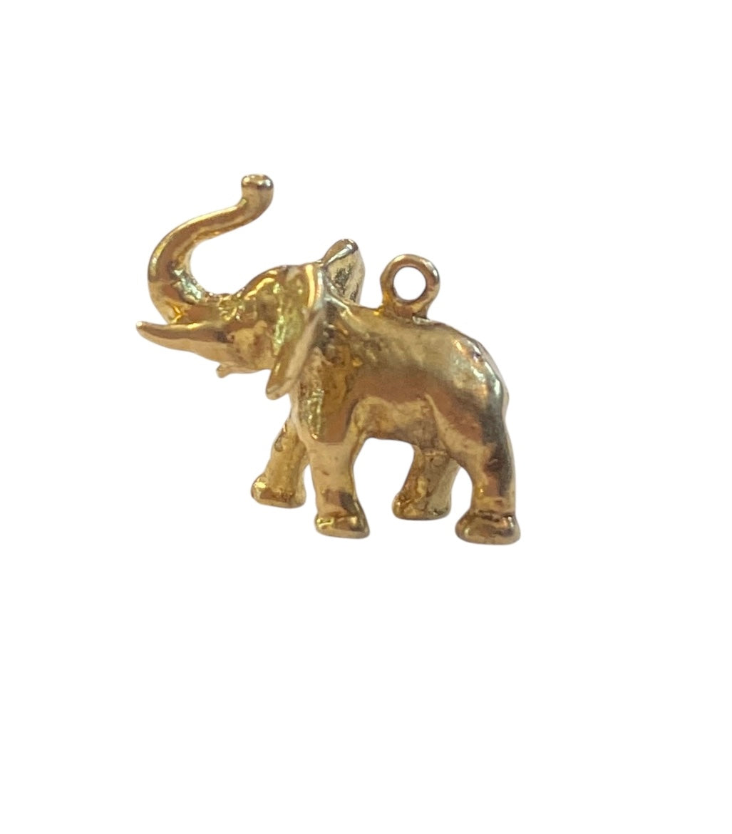9ct vintage elephant charm solid gold 6.2g circa 1976