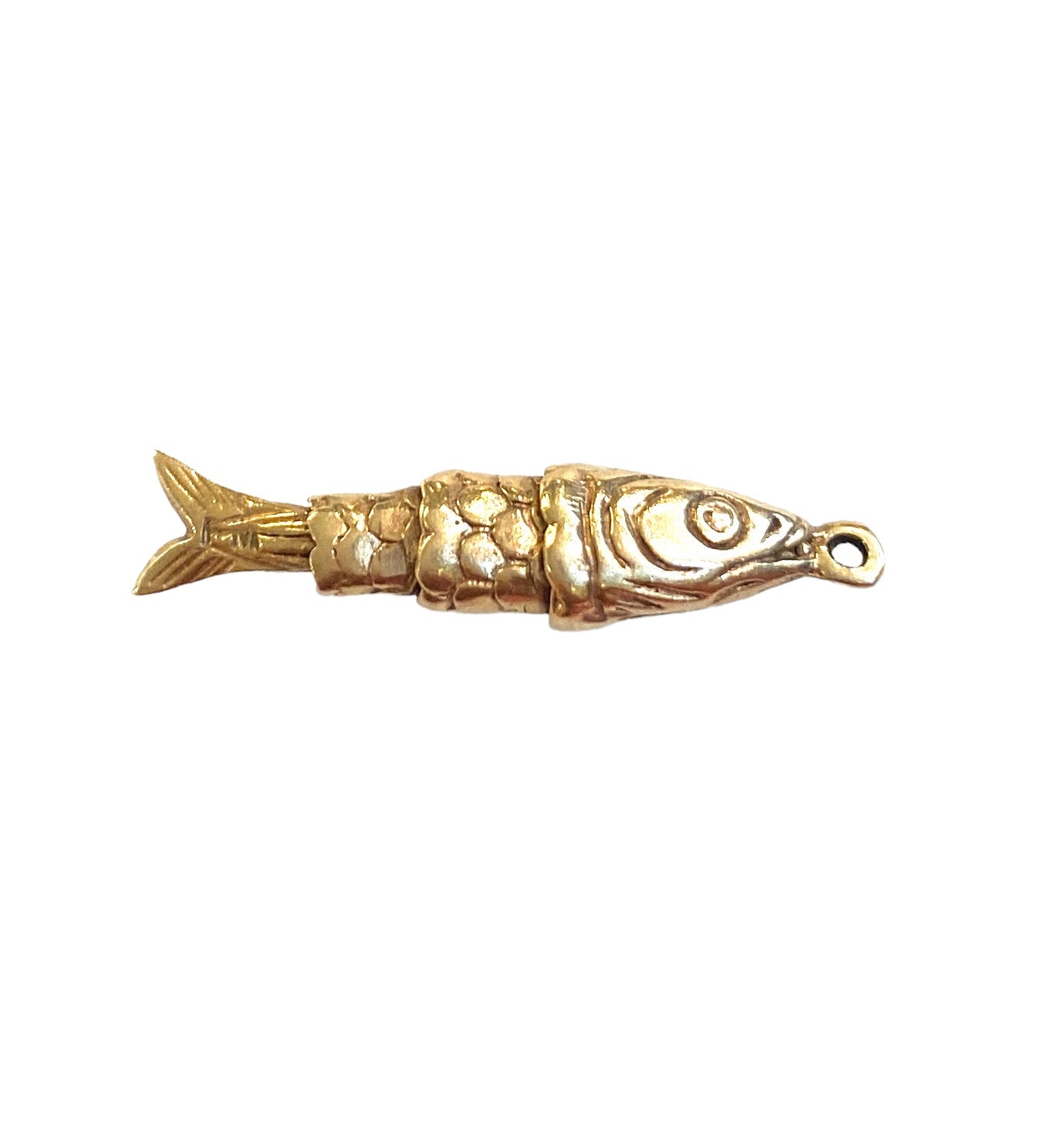 9ct vintage fish charm articulated circa 1966 SMALL