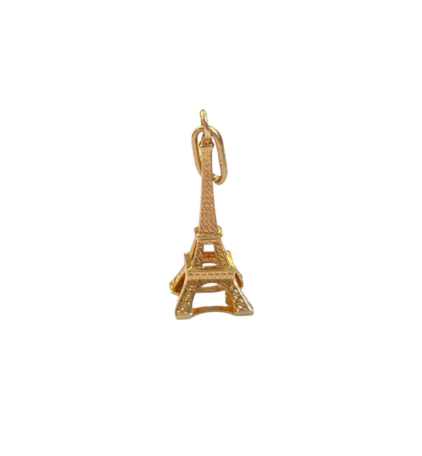 14ct eiffel tower charm / pendant 0.6g