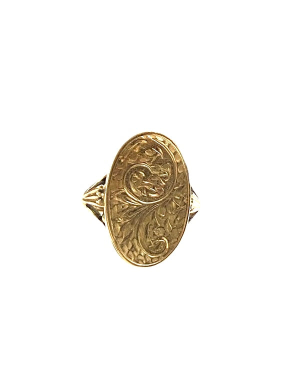 9ct vintage poison ring circa 1972 birmingham size L 5.3g