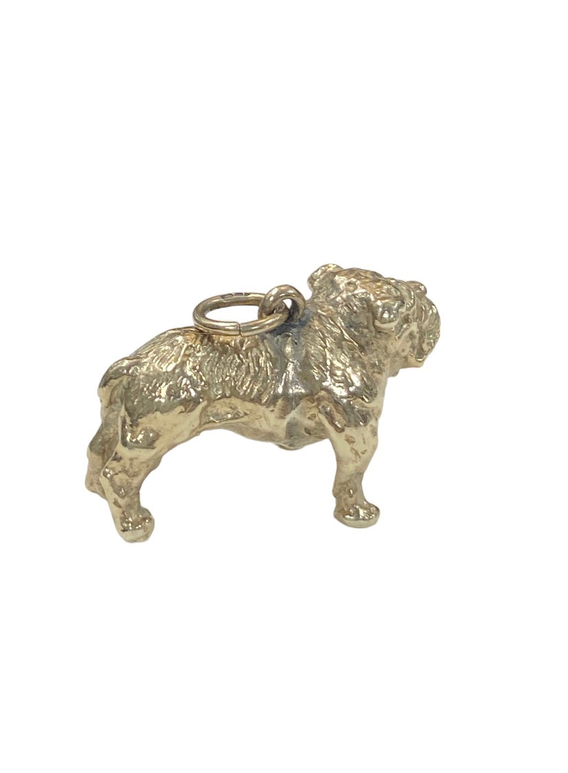 9ct vintage bulldog charm solid gold 7.1g