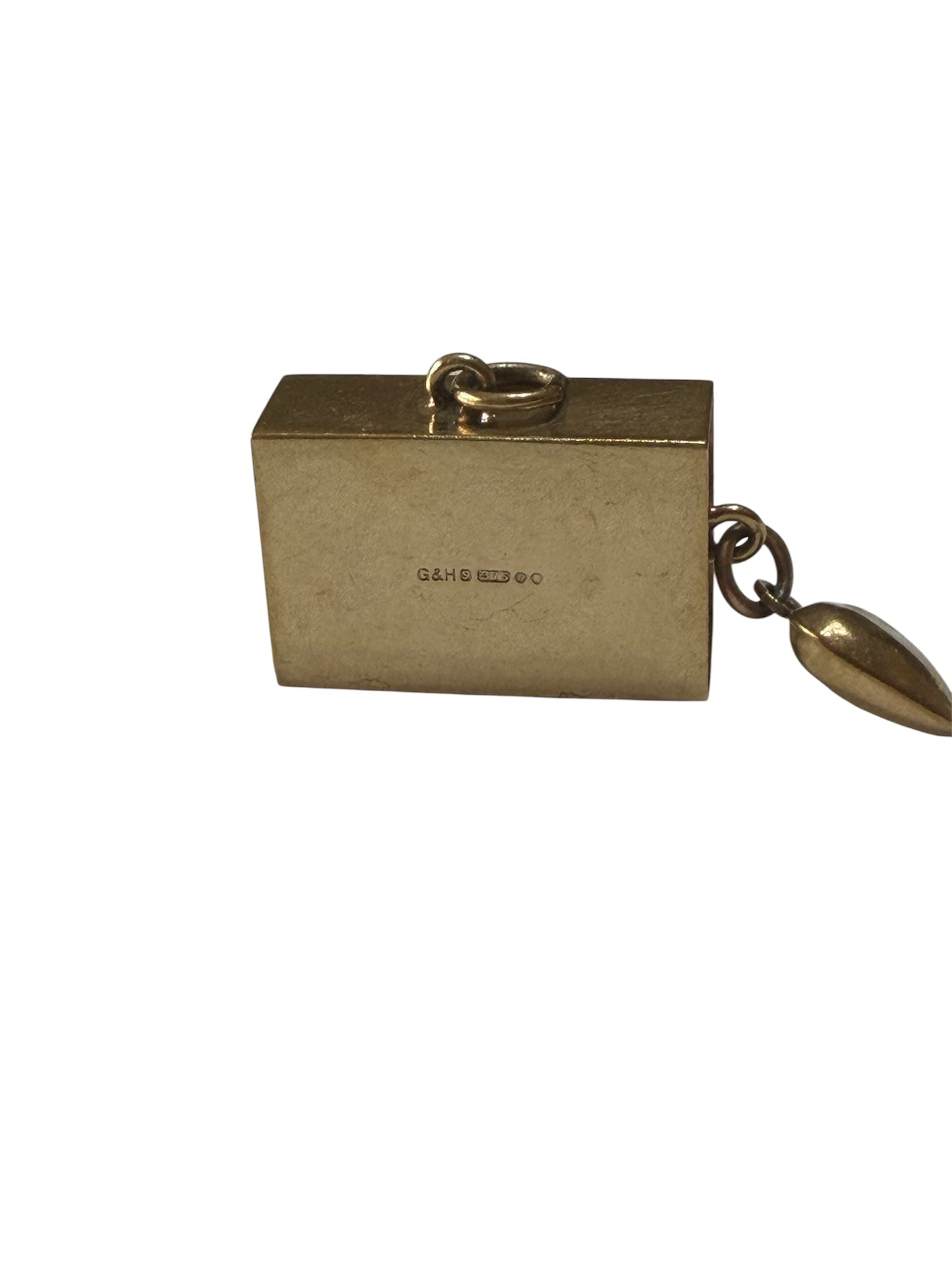 9ct vintage opening match box charm / pendant circa 1968 maker G&H unisex