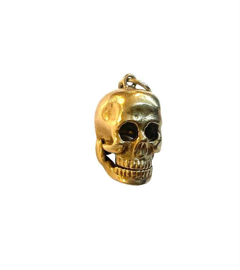 9ct vintage articulated skull charm  circa 1963 by account 7.6 grams