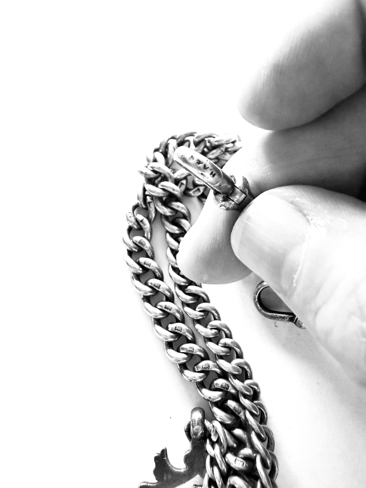 Antique Albert chain circa 1900 19 inches long, 64.3g