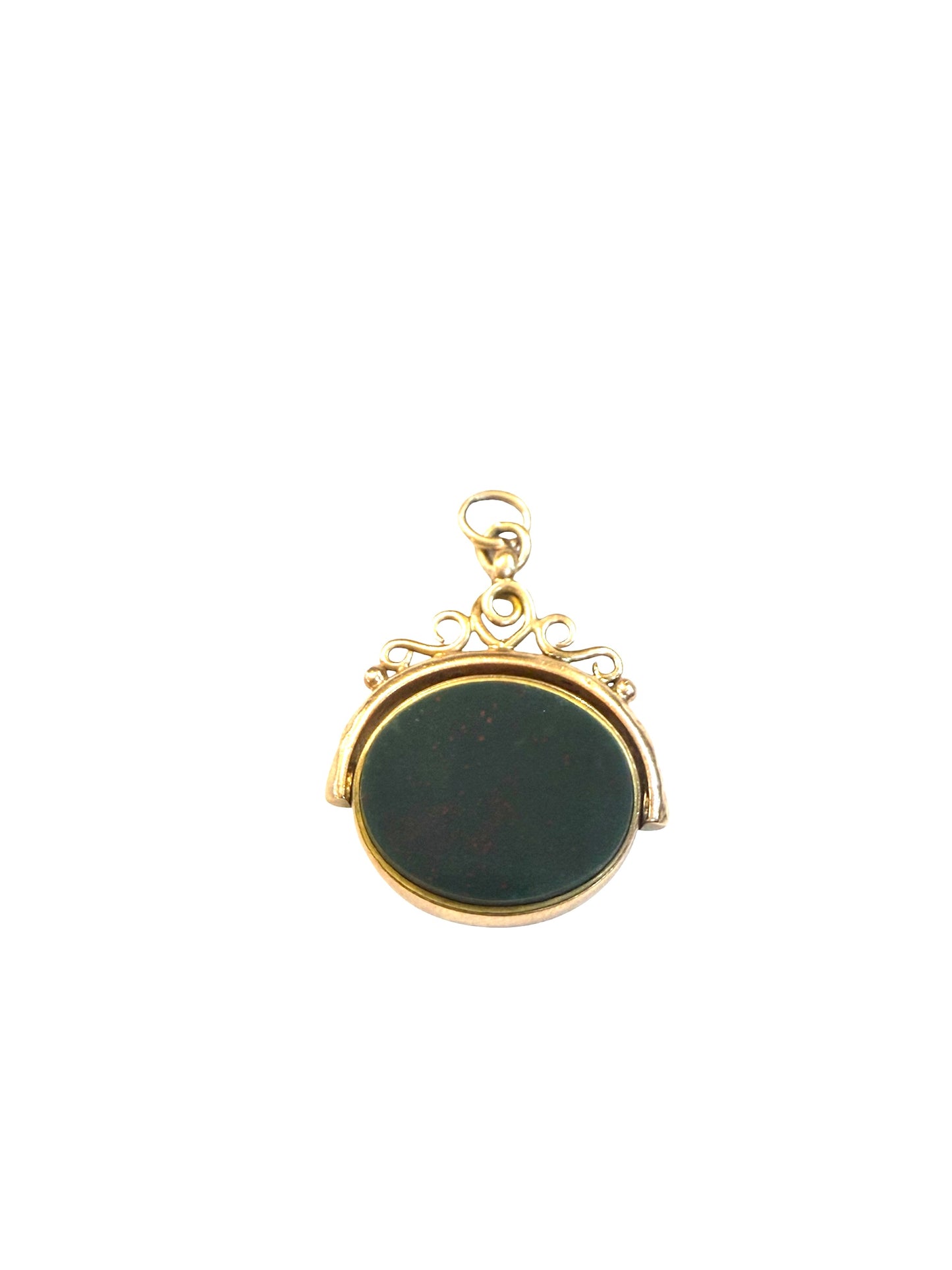 9ct vintage fob / locket pendant charm circa 1910. 8.5g