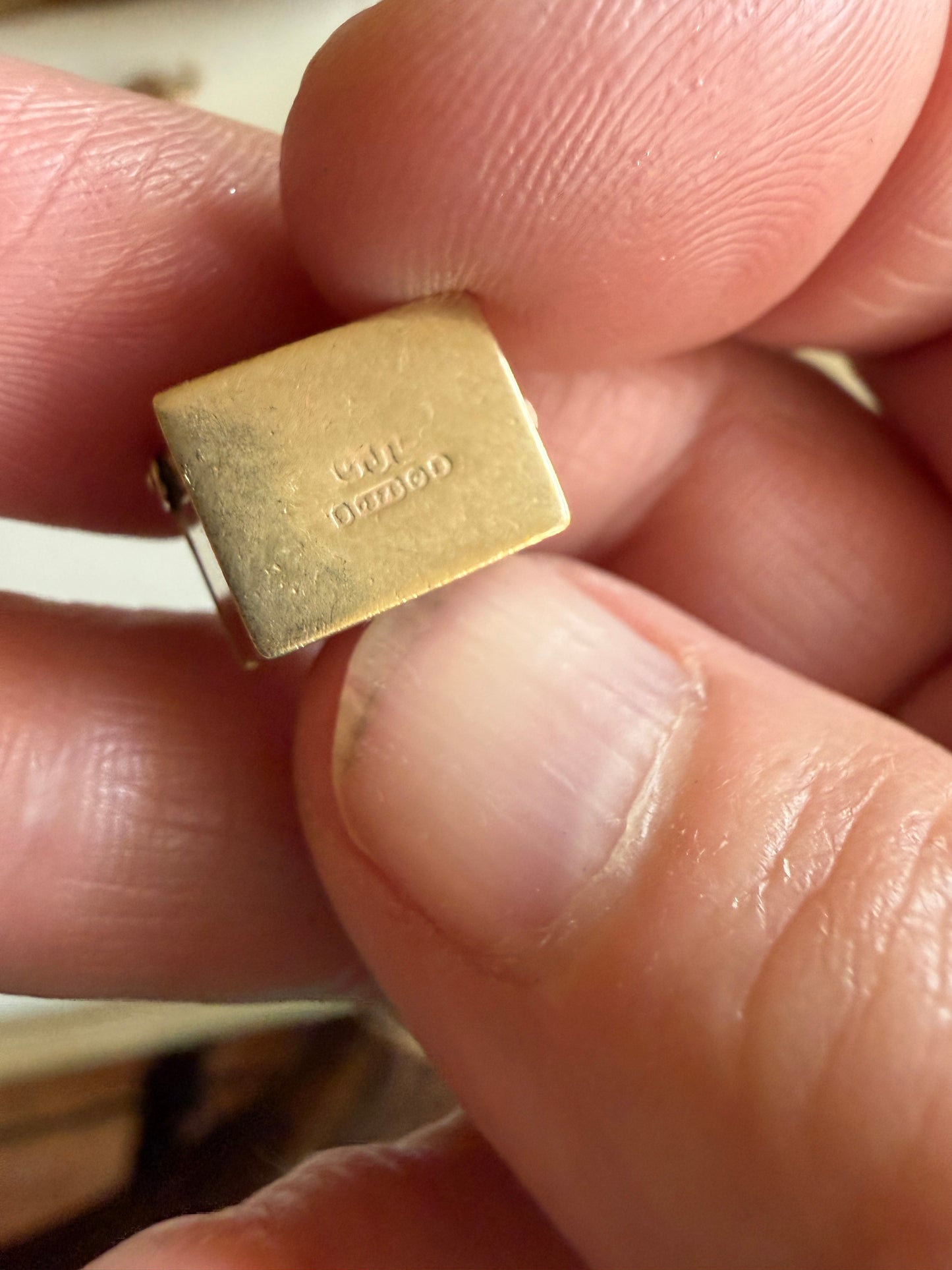 9ct vintage deck of cards charm by georg jensen circa 1958
