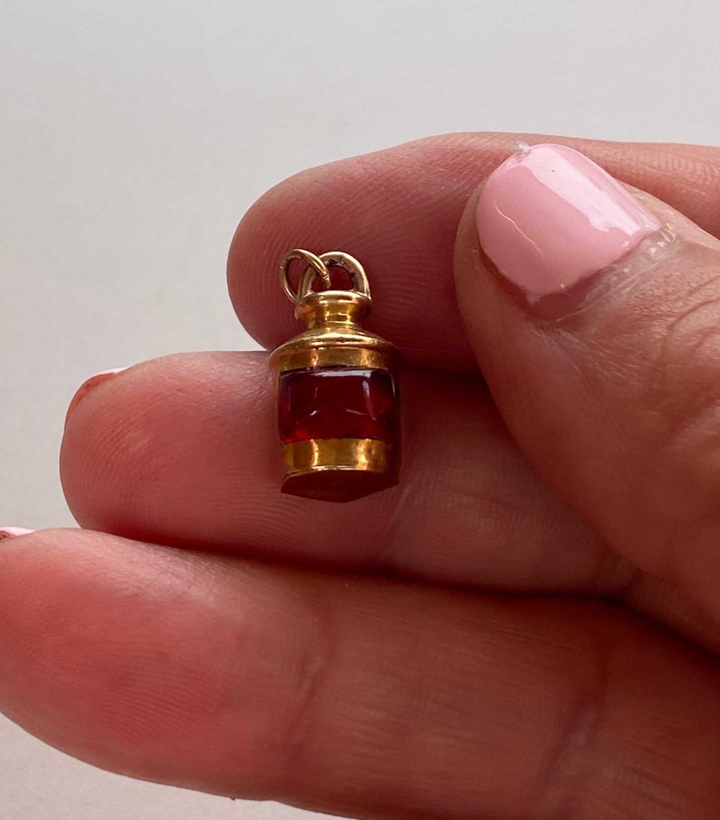 9ct vintage ships lamp charm circa 1983