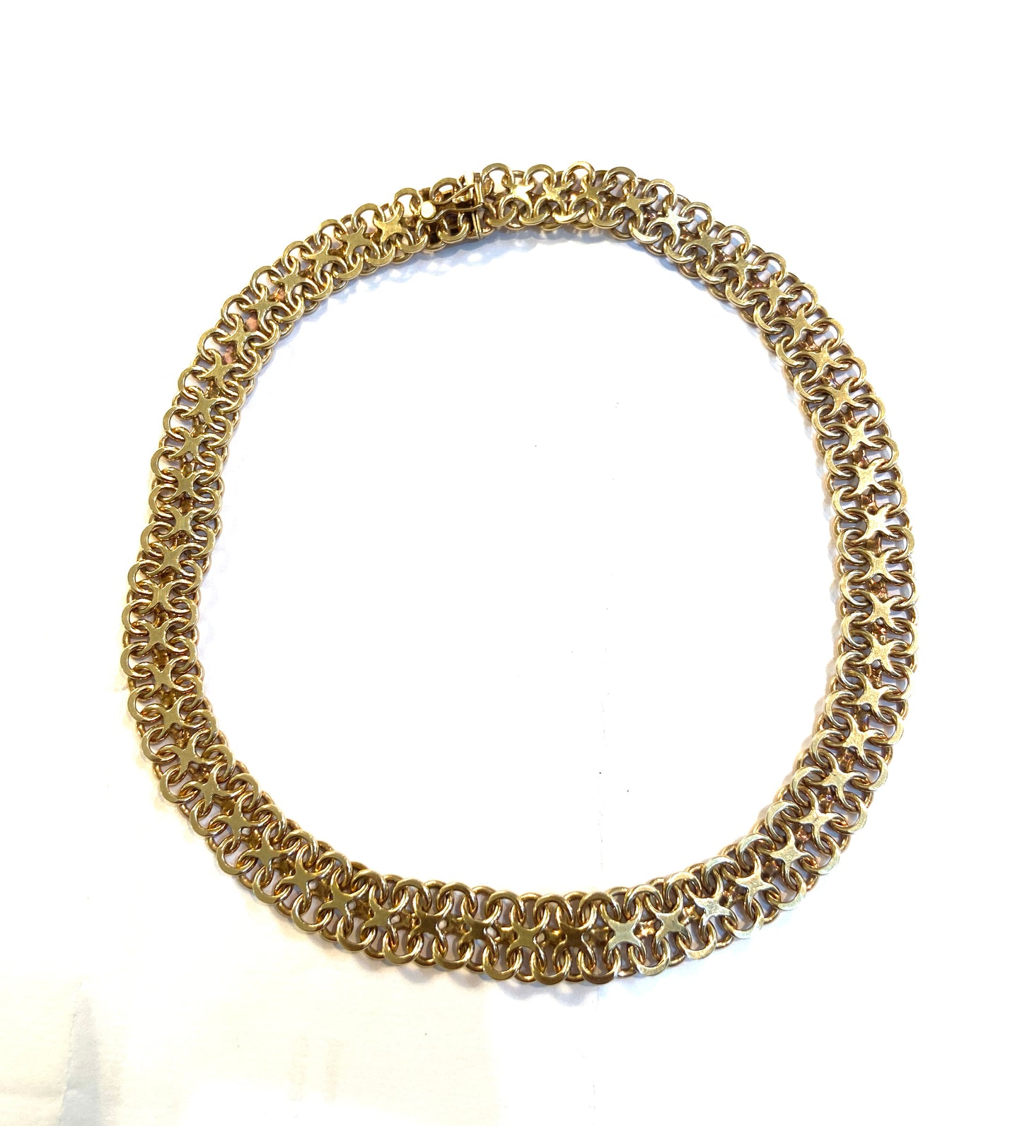 9CT VINTAGE AMAZING CHOKER NECKLACE BY CROPP AND FARR 45.7G CIRCA 1958