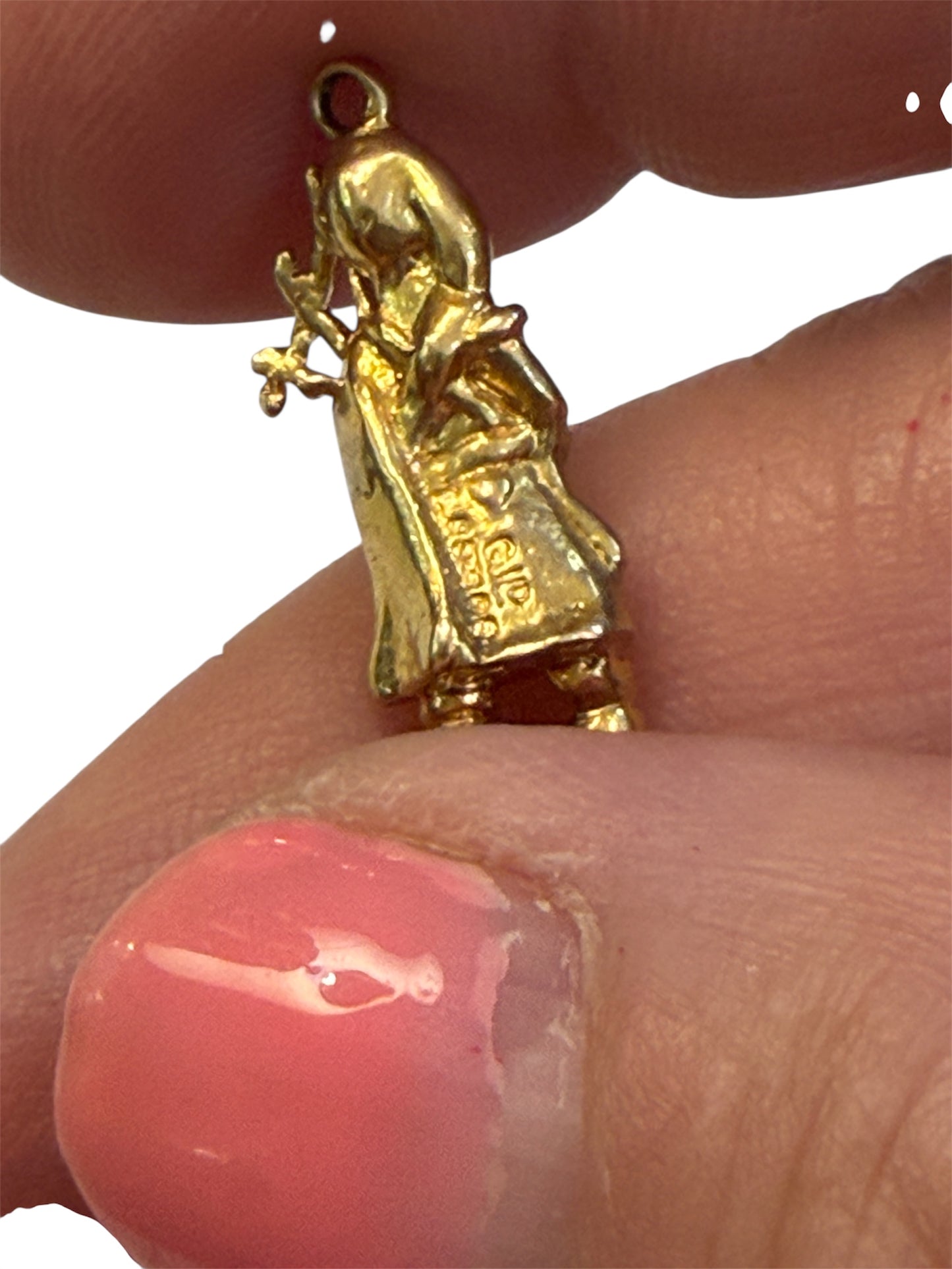 9ct vintage bagpiper charm by Georg Jensen circa 1979 London 2.8g