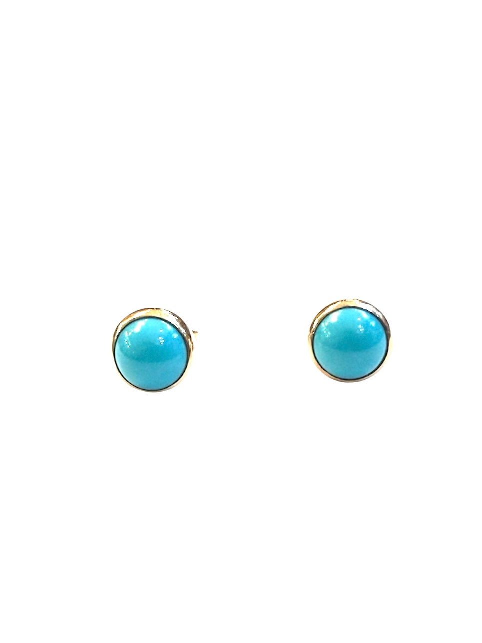 9ct vintage - pre owned turquoise stud earrings