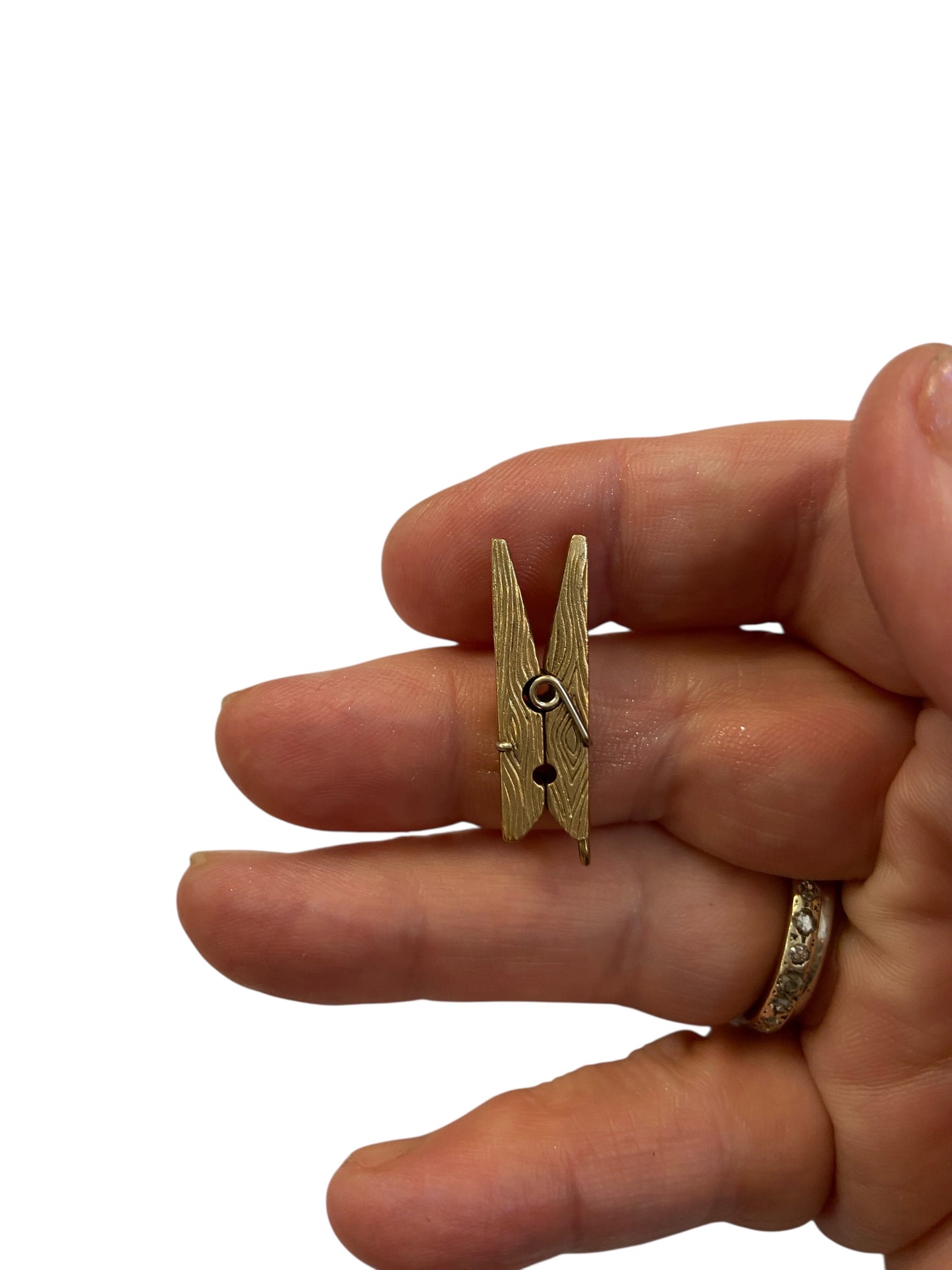 9ct vintage peg charm, articulated. circa 1967 London maker FM