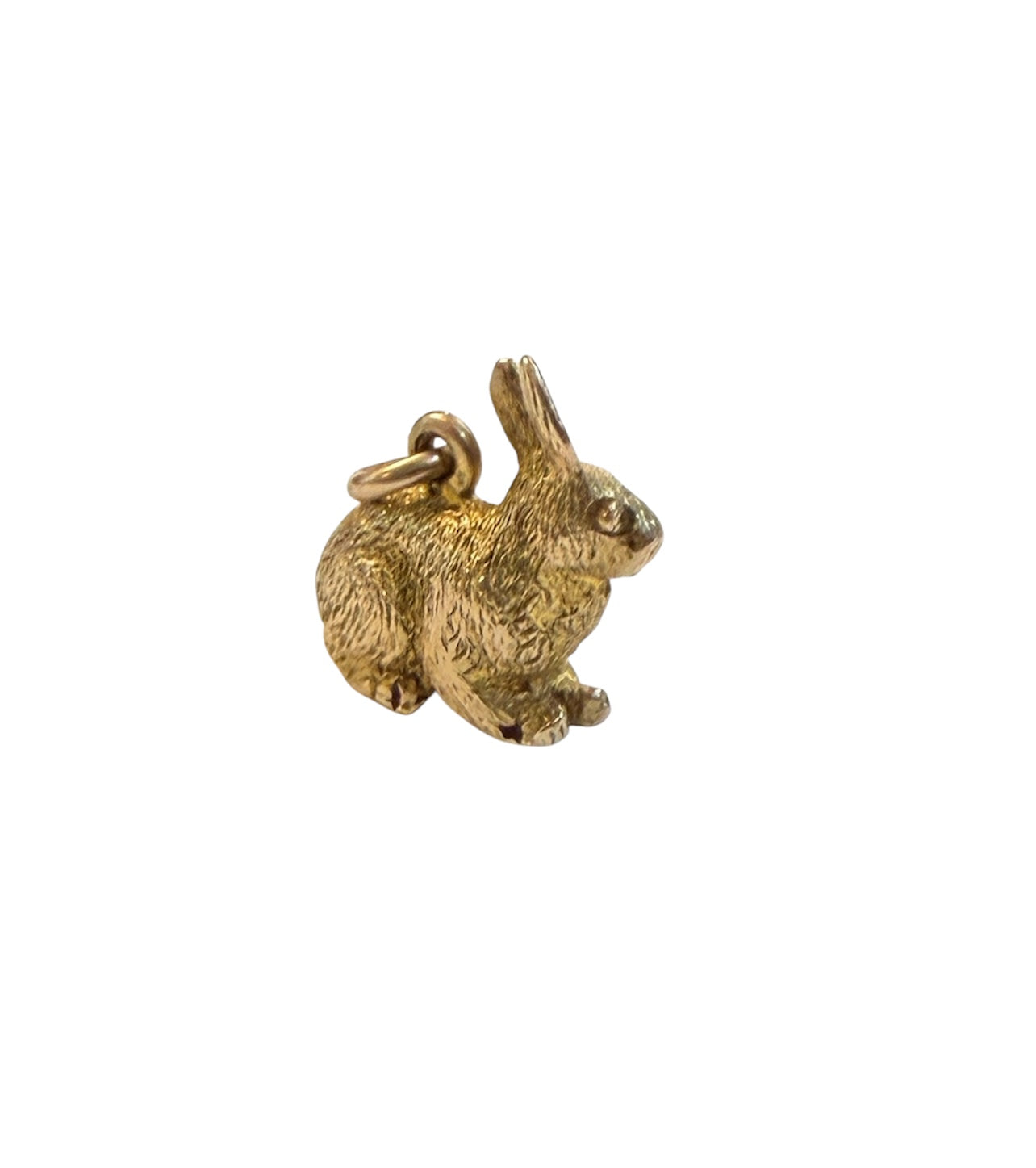 9ct vintage rabbit charm solid gold 2.8g