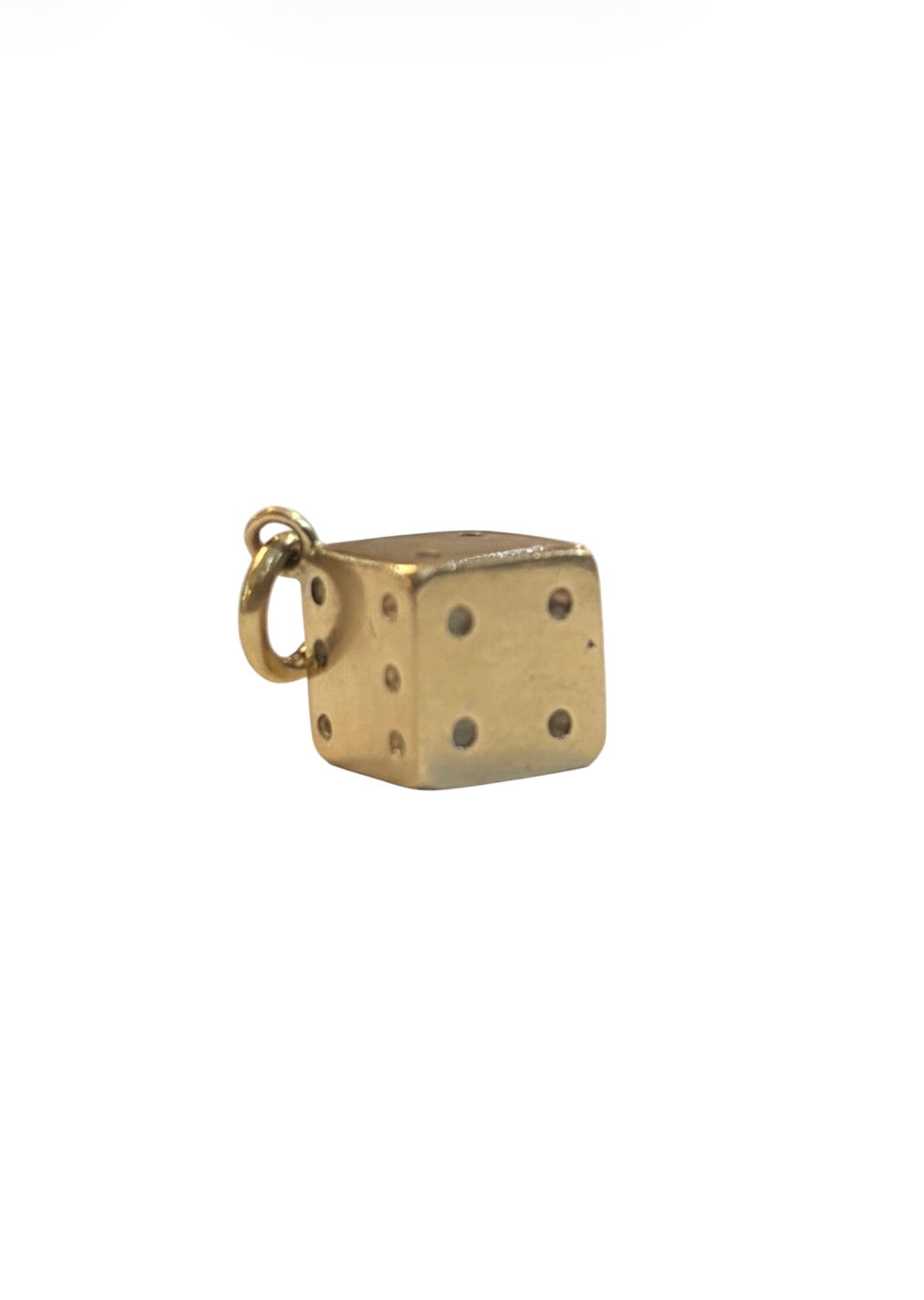 9ct vintage dice charm / pendant. heavy dice charm 7.8g