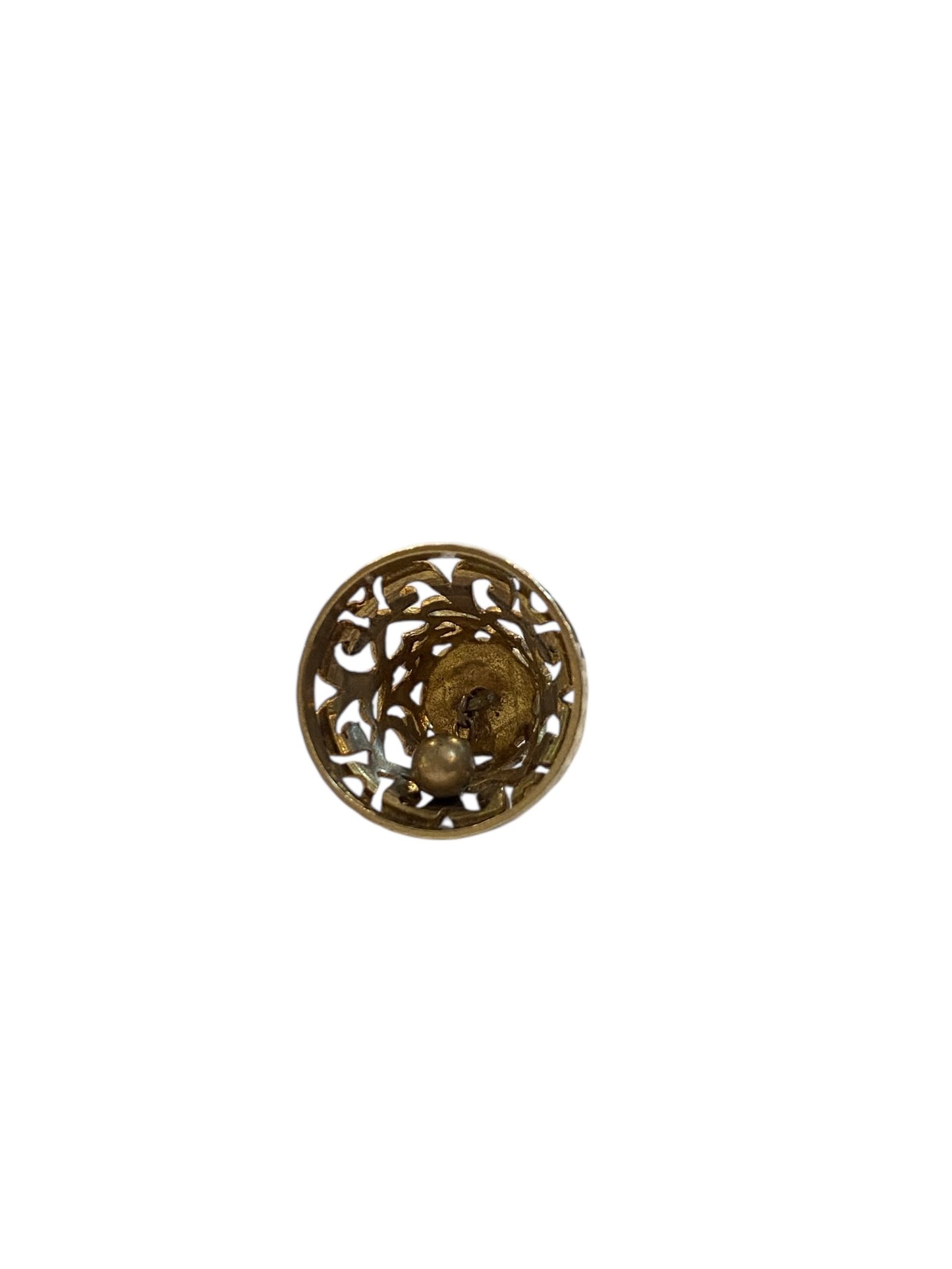 9ct vintage bell charm, wedding bell charm , 4.0g