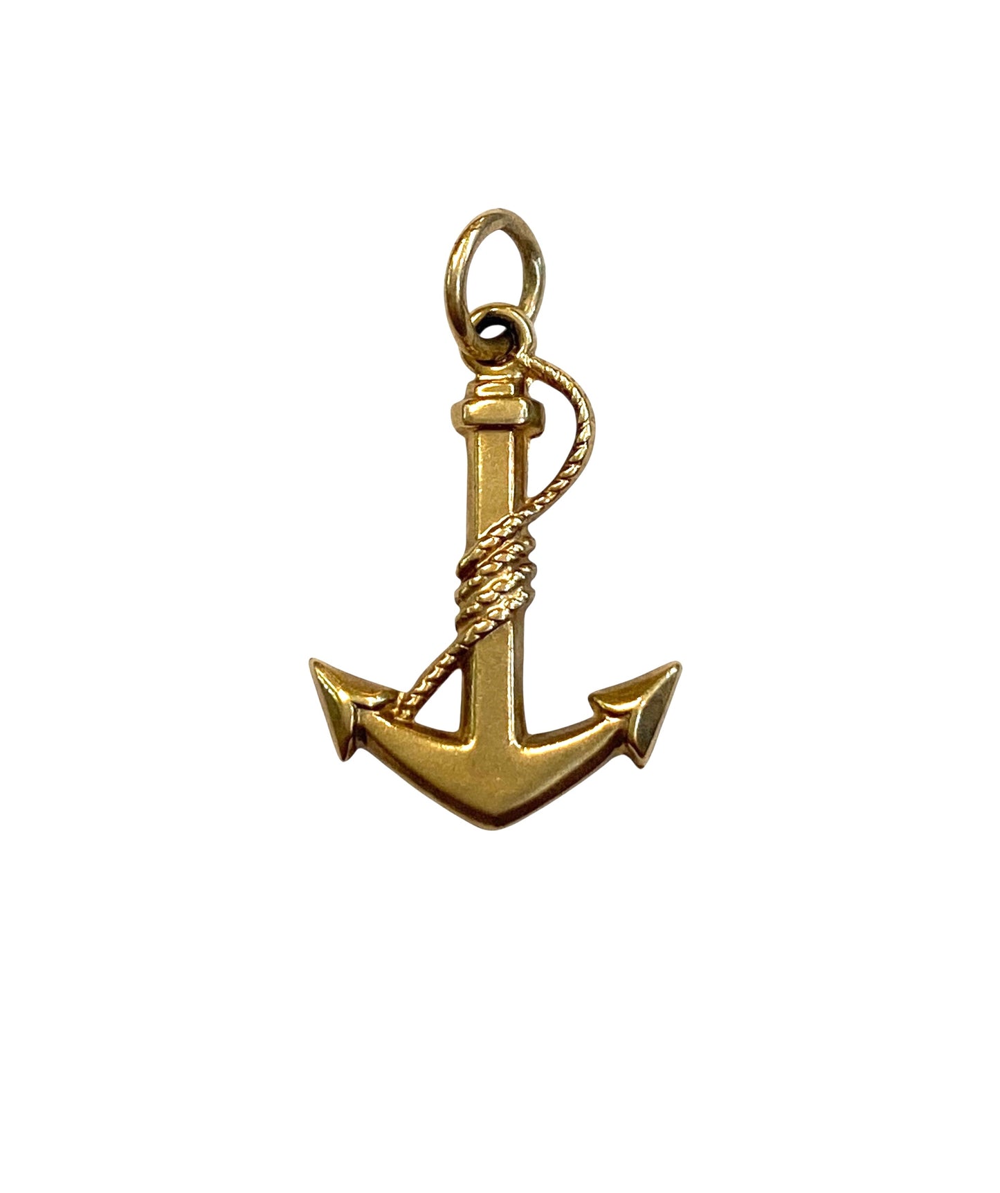 9ct vintage anchor charm / pendant circa 1964 by WHC