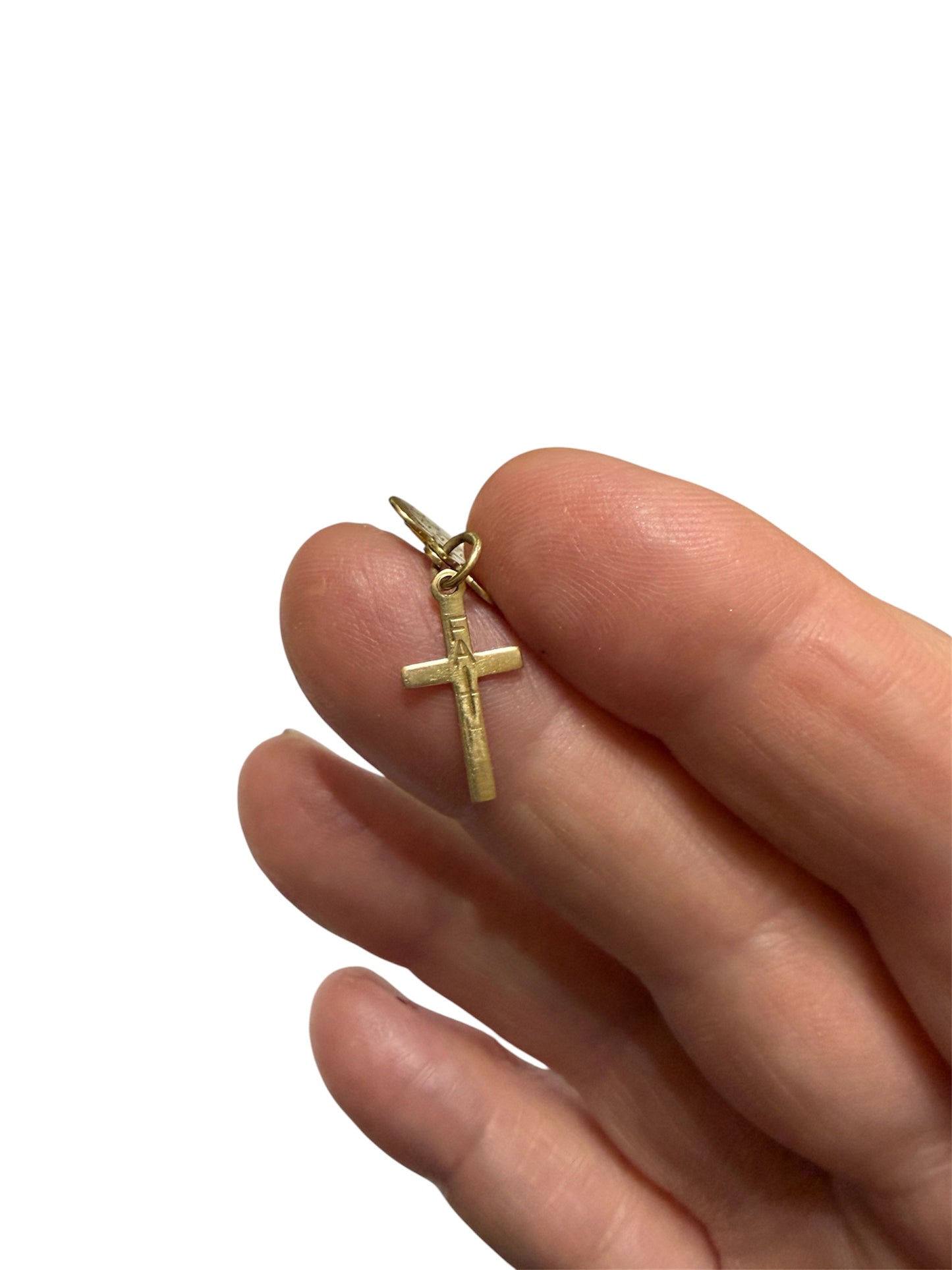 9ct vintage faith hope and charity charm / pendant circa 1978 1.34g