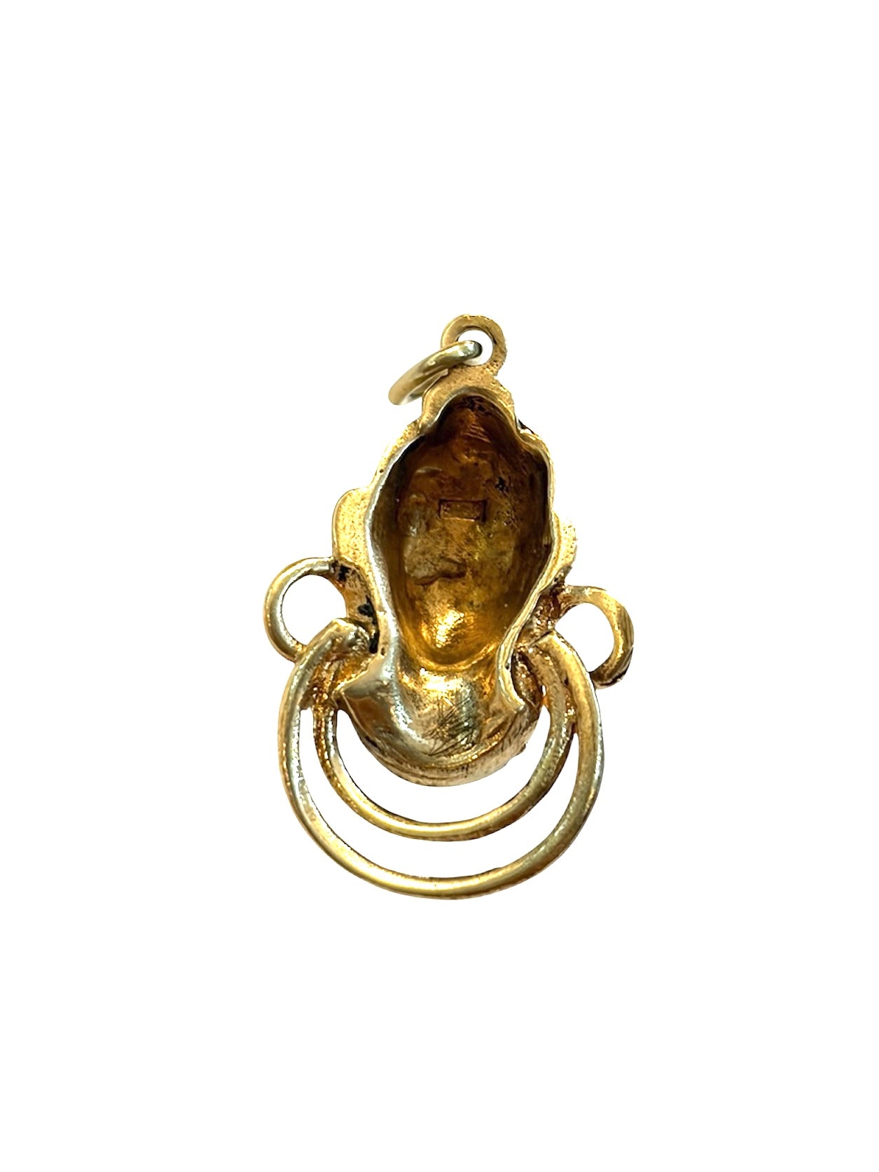 9ct vintage Maasai bust charm / pendant 2.8g