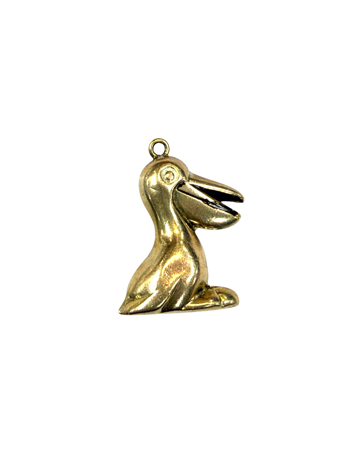 9ct vintage Pelican charm. by  Georg Jensen. 1.8g hollow circa 1967 London