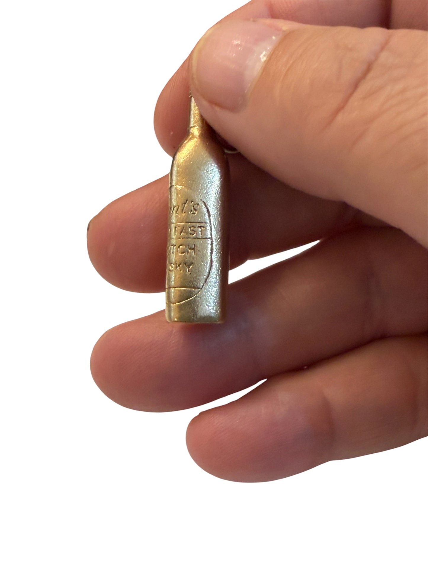9ct vintage Grant whisky charm / pendant 5.4g circa 1989