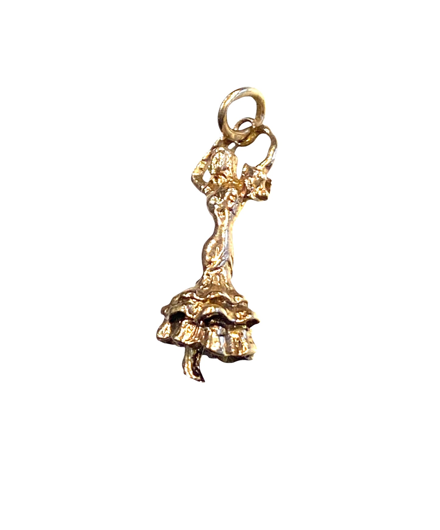 9ct vintage flamenco dancer charm / pendant circa 1963