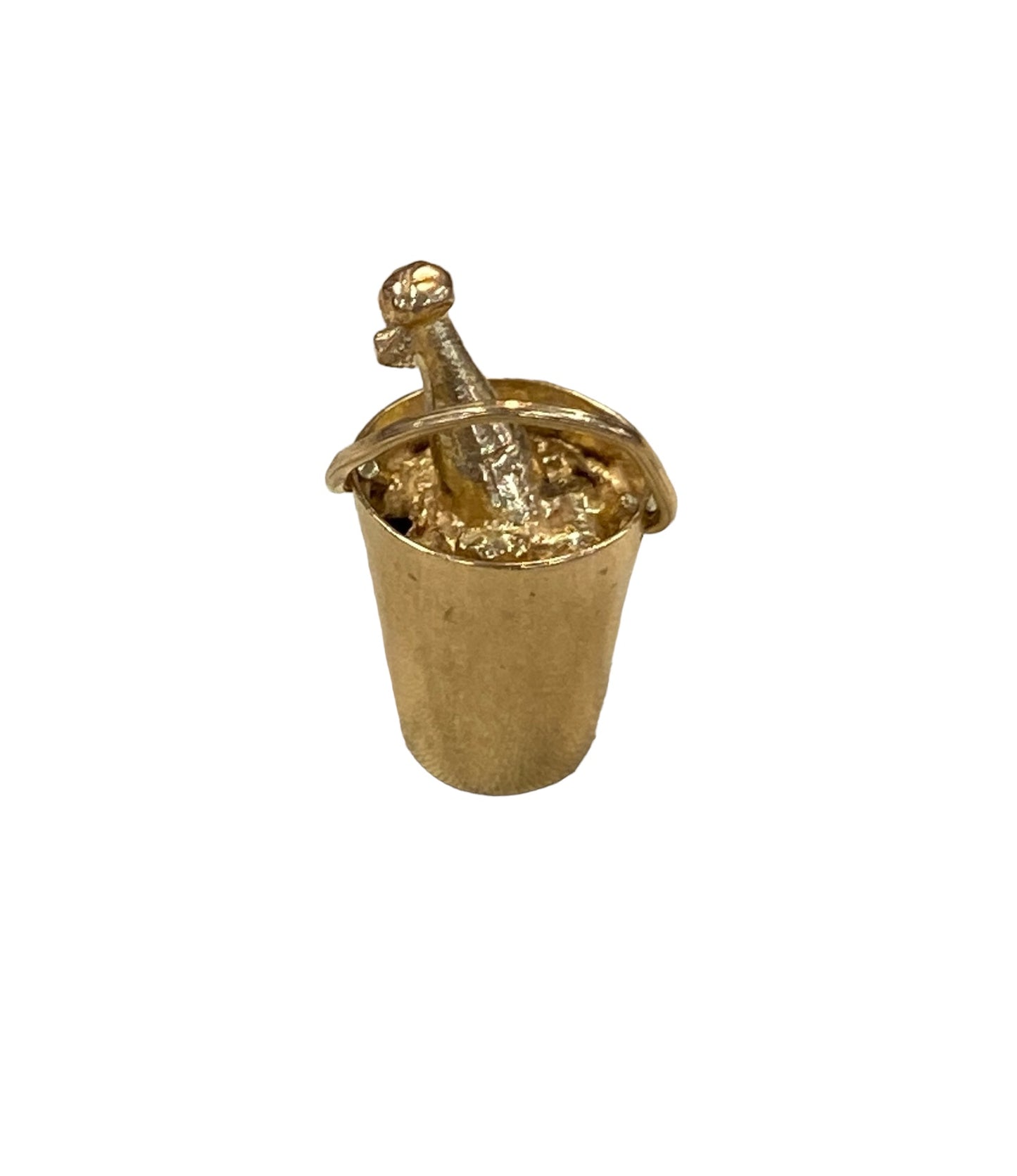 9ct vintage champagne bucket and bottle charm circa 1966