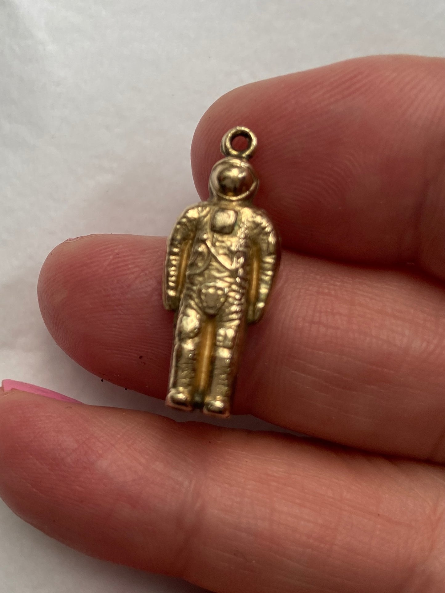 9ct vintage space man charm circa London 1971 HOLLOW