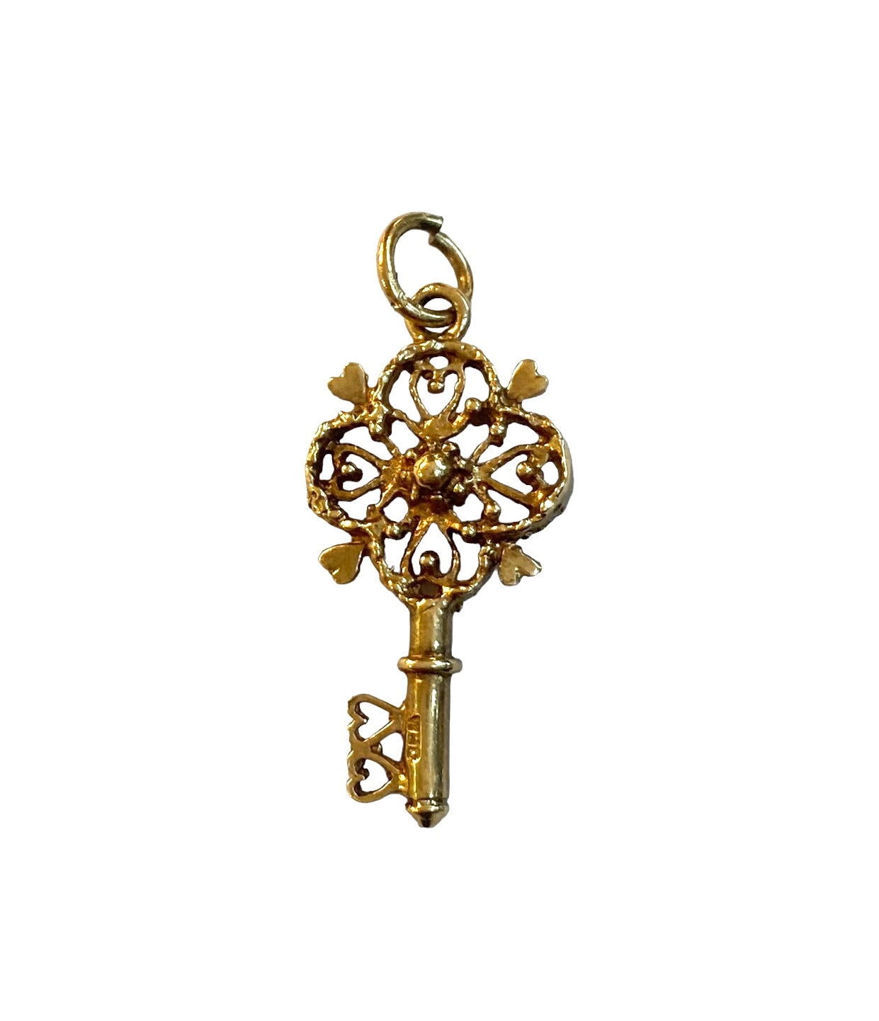 9ct vintage LOVE key charm by WHC circa 1978