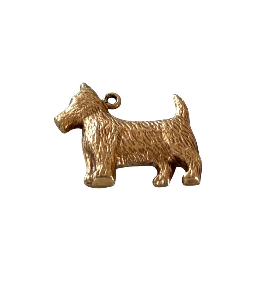 9ct vintage scottie dog charm circa 1961 by WHC
