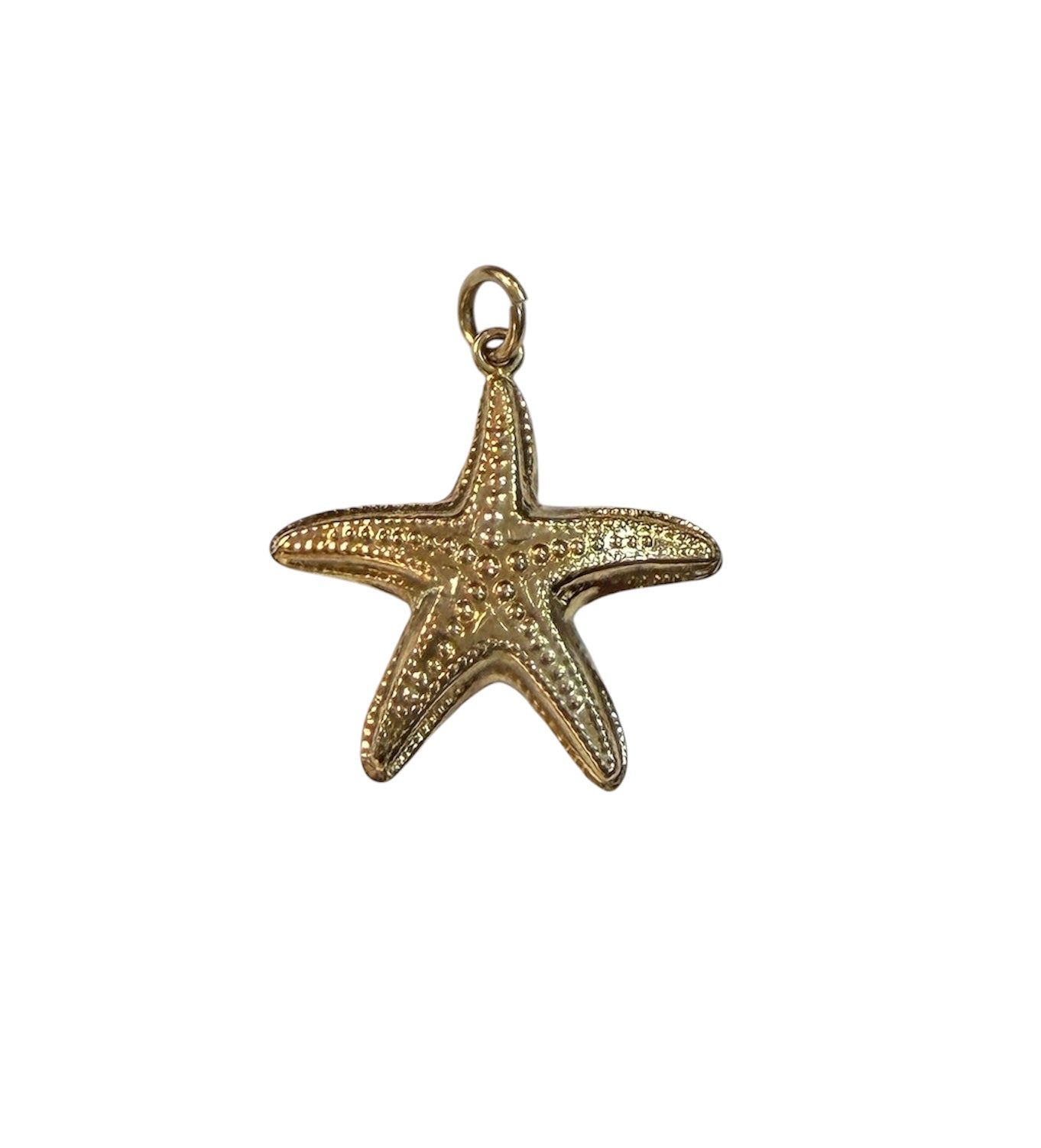 9ct vintage starfish charm / pendant circa 1966 by FM 1.09g