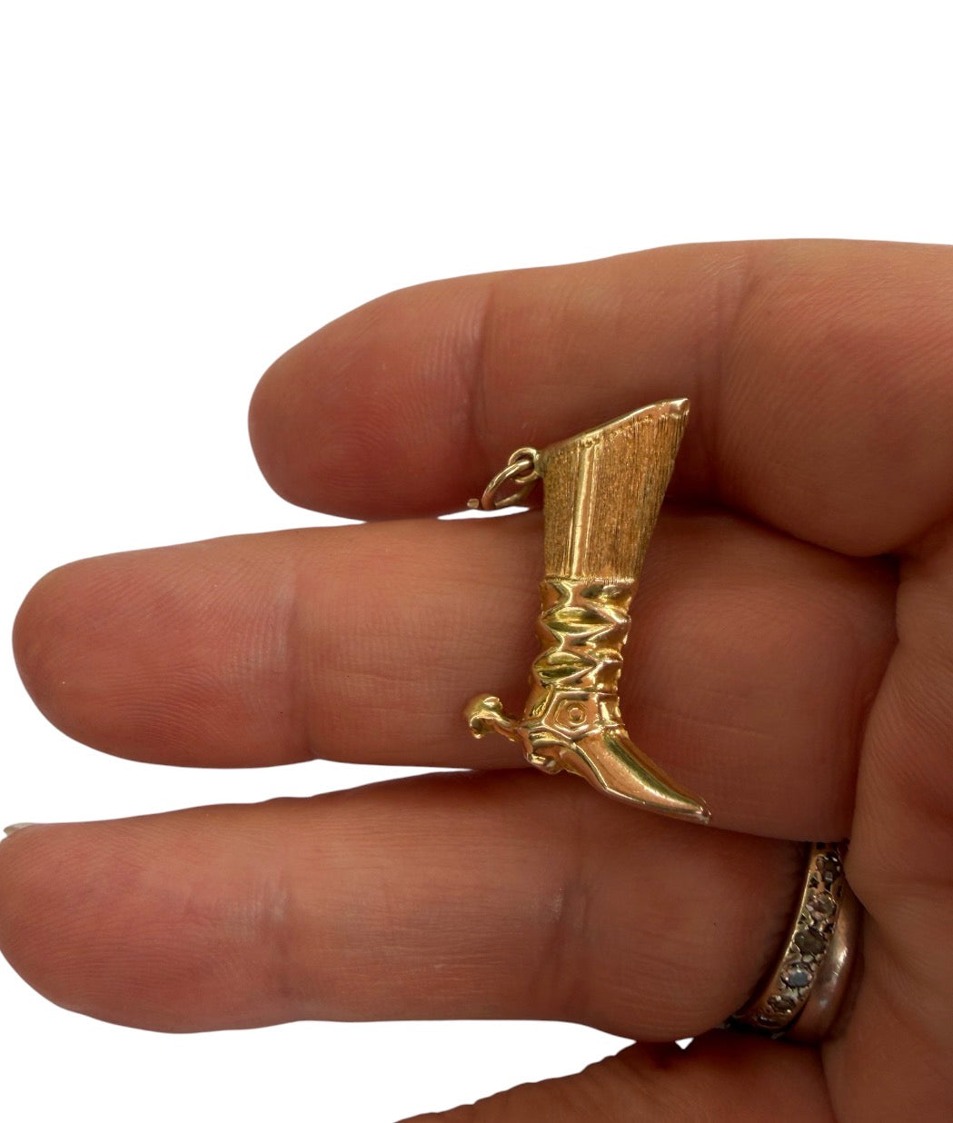 9ct vintasge boot charm, circa 1977 London by FM 1.1g