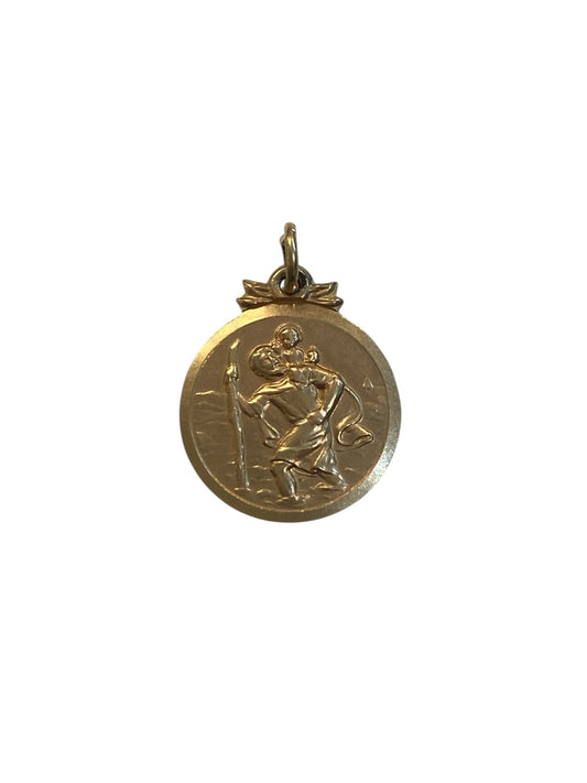 9ct vintage st christopher charm circa 1962 London by S&W