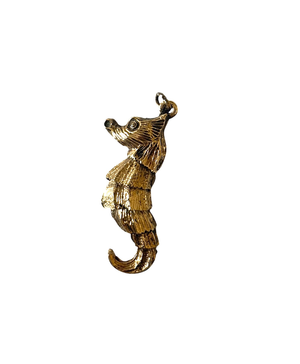 9ct vintage seahorse charm, articulated circa London 1979 6.5g