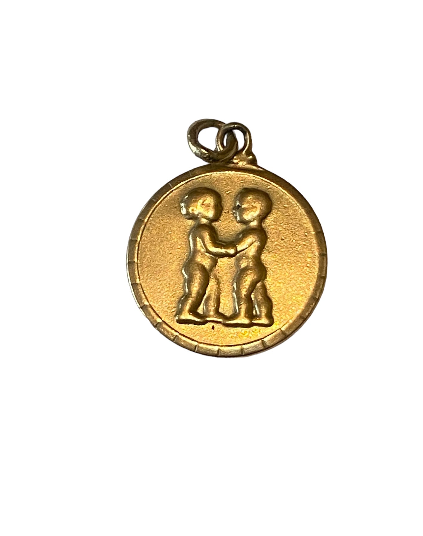 9ct vintage gemini charm / pendant circa 1959