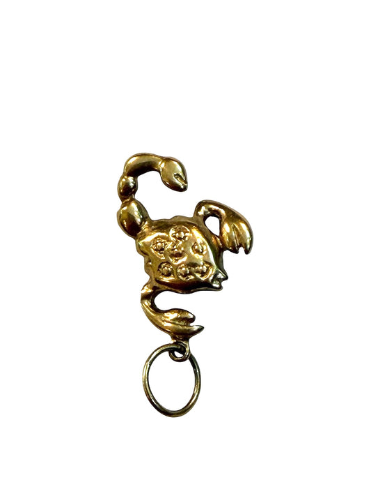 9ct vintage scorpio pendant charm 2.3g