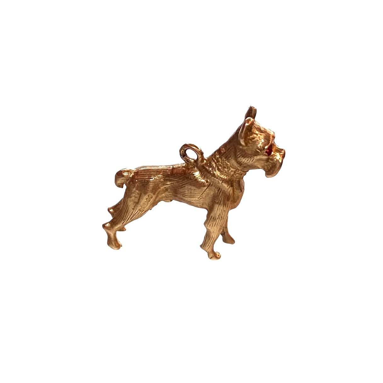 9ct vintage boxer dog charm circa 1966 by G&H 7.7g