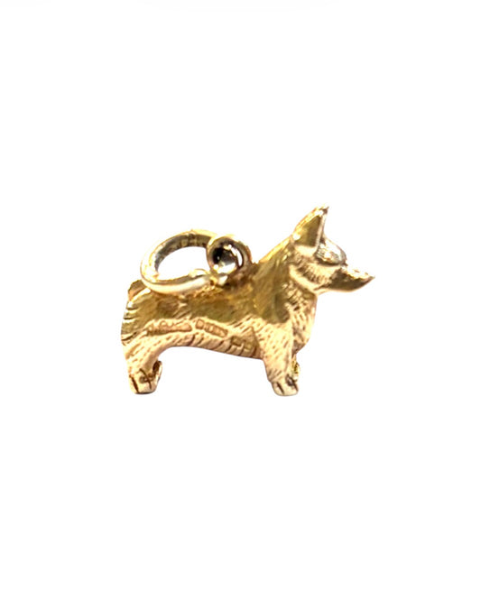 9ct vintage corgi charm / pendant circa 1958 2.7g