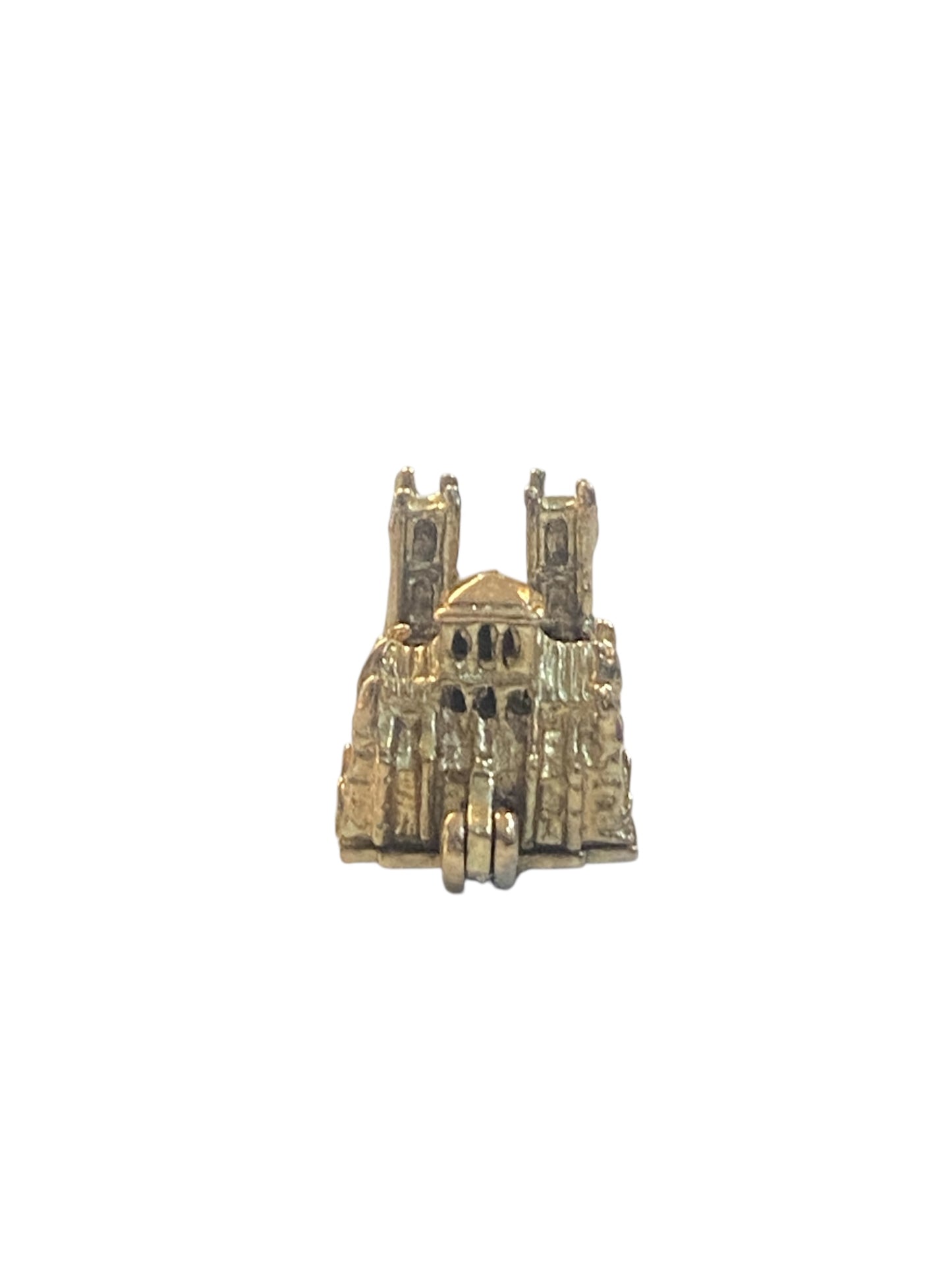 9ct vintage westminster abbey charm , opening. circa 1965