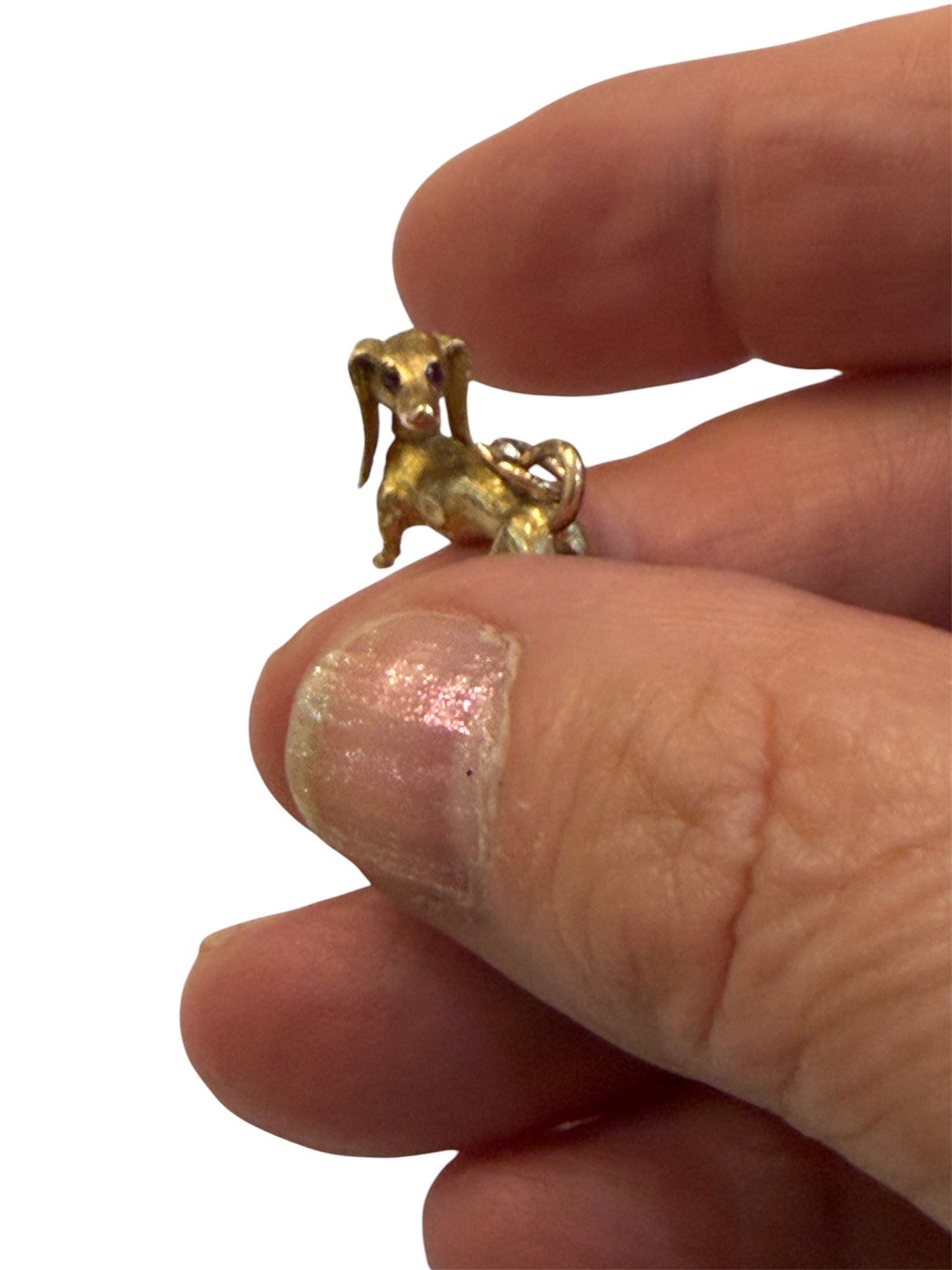 9ct vintage dachshund charm circa 1961 by Georg jensen 4.2G