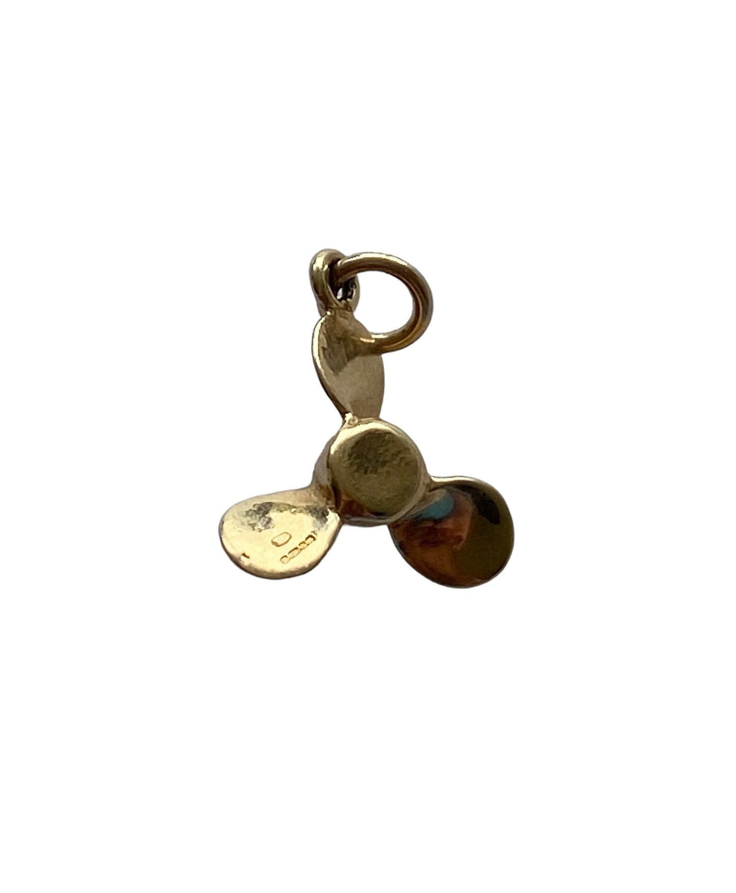 9ct solid gold propella charm / pendant circa 2004