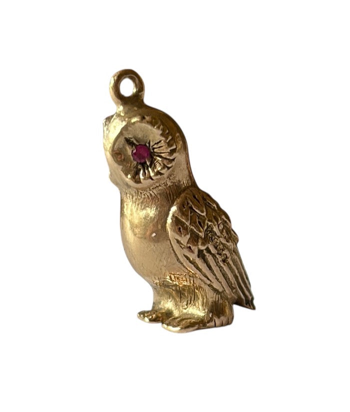 9ct vintage owl charm by Georg jensen circa 1961 4.66g