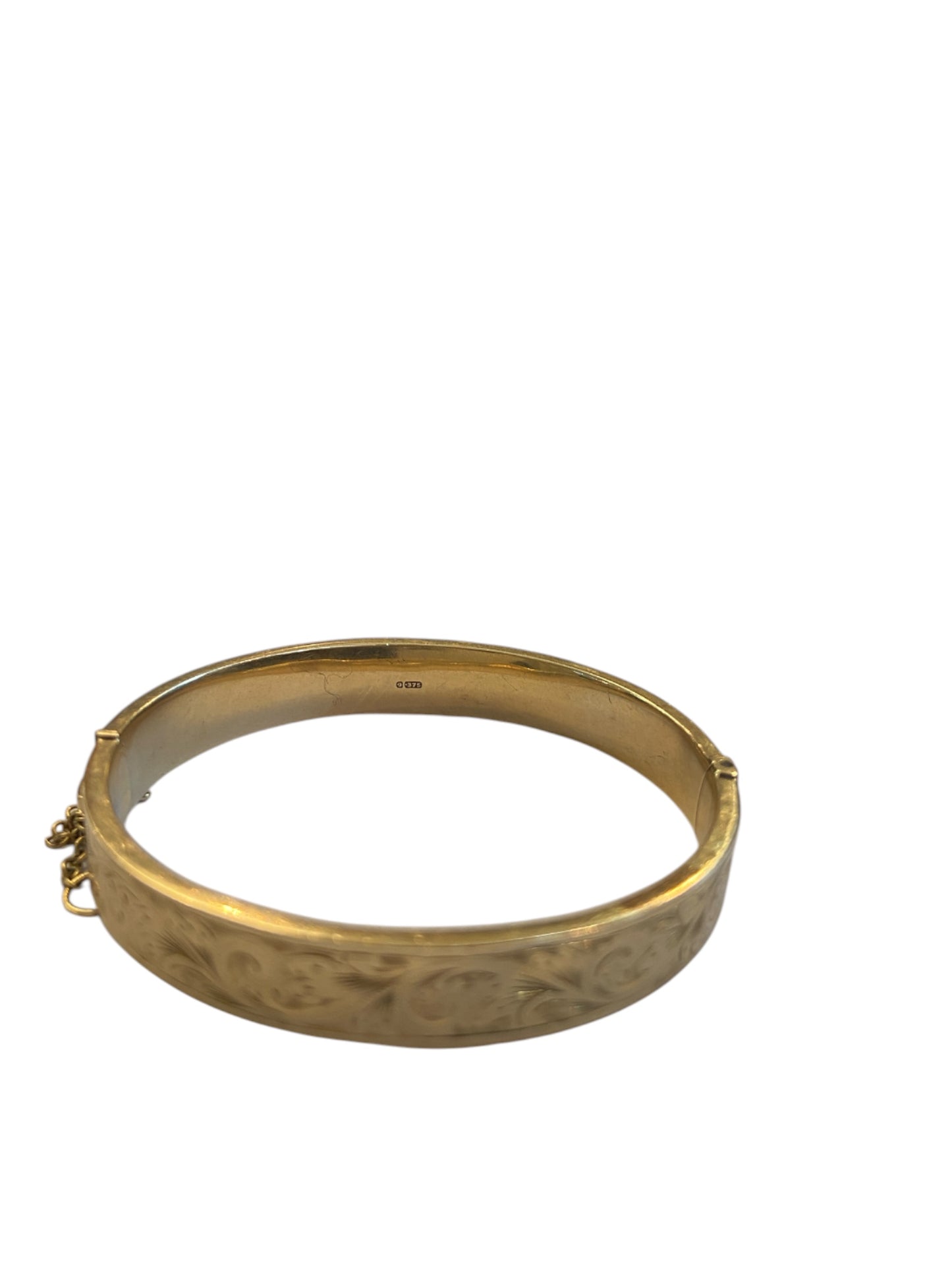 9ct vintage ornate bangle 16.1g