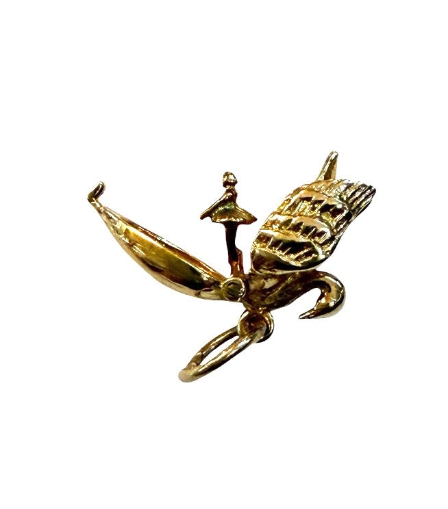 9ct vintage swan lake charm. circa 1965 by RP