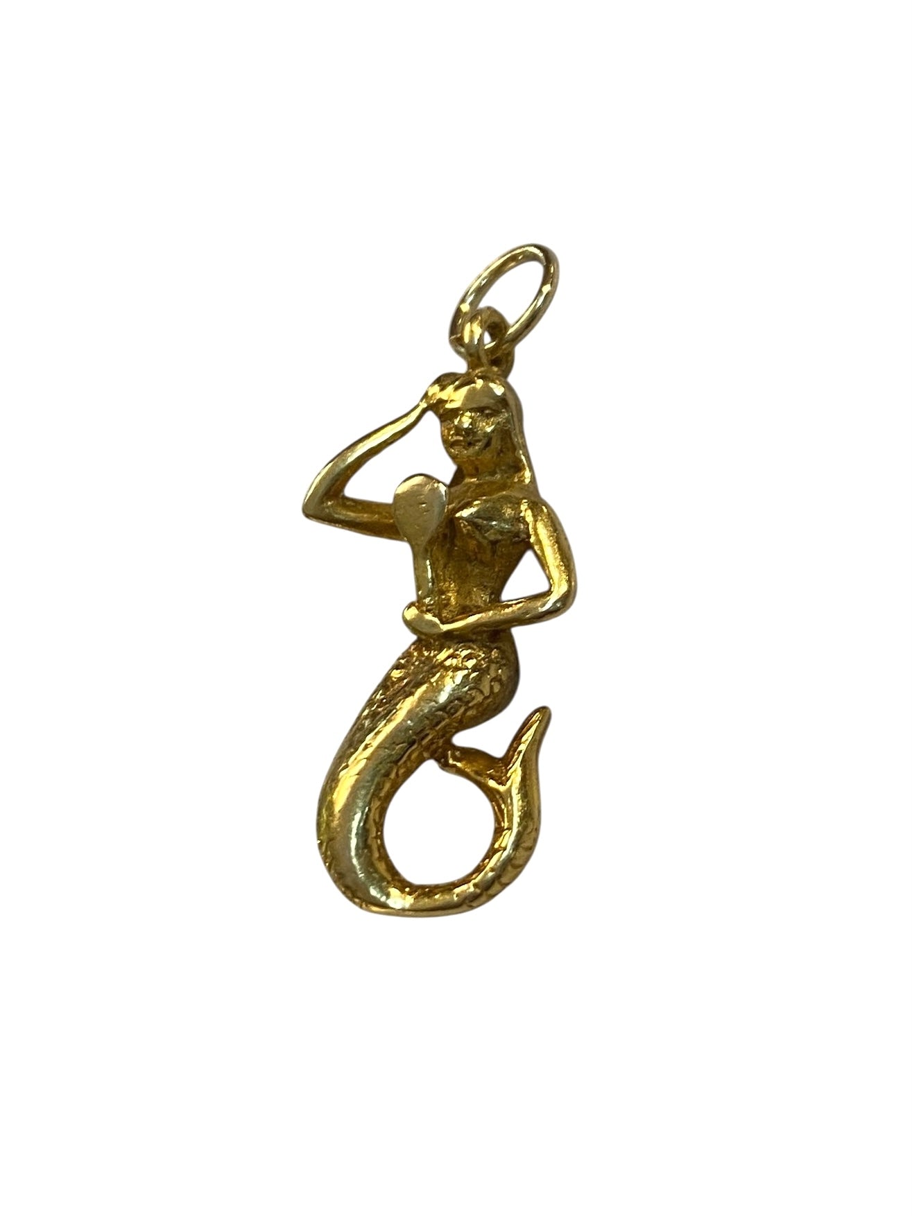 9ct vintage mermaid charm circa 1980s