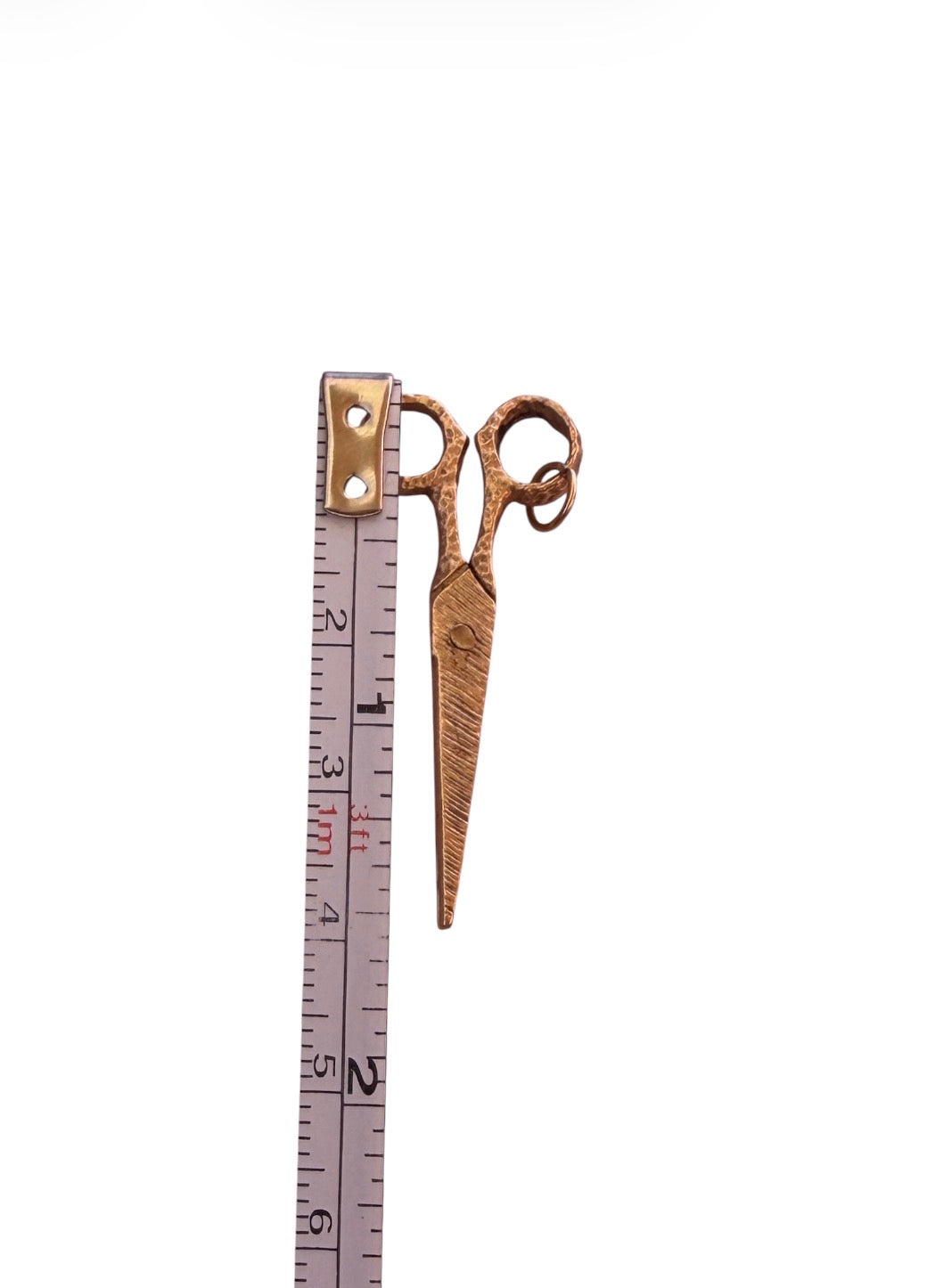 9ct vintage scissor pendant / charm Large circa 1977 2.95g