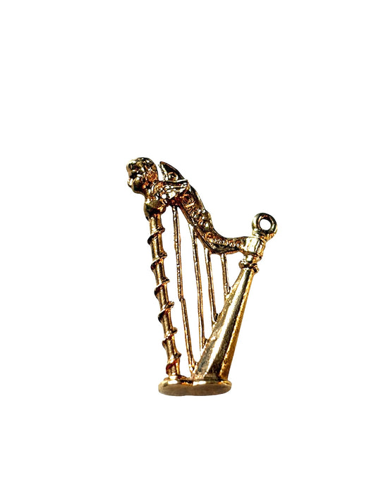 9ct vintage harp charm / pendant circa 1973 2.03g